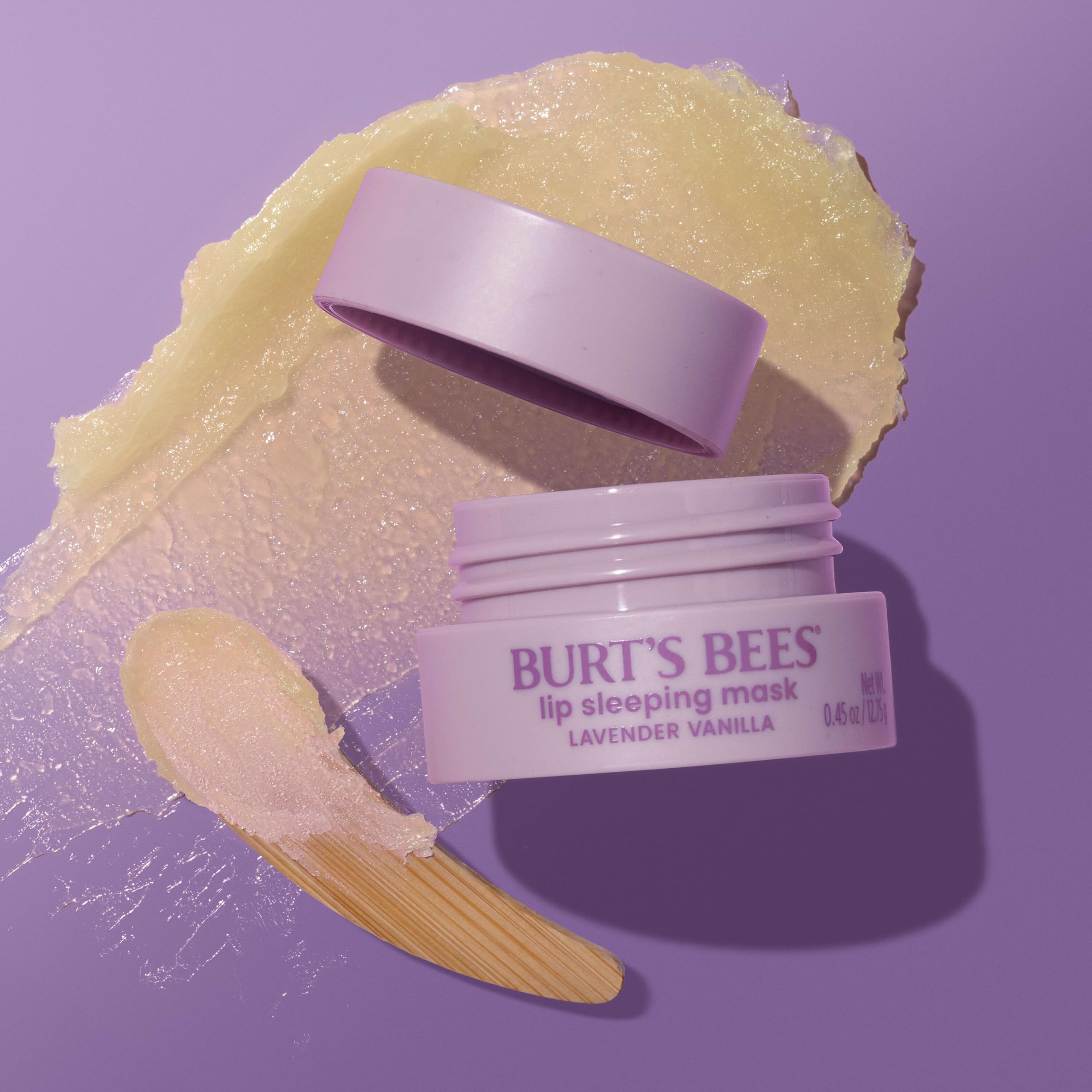 Burt’s Bees Lavender Vanilla Lip Sleeping Mask, With Hyaluronic Acid and Squalane Moisturizer To Instantly Hydrate Lips, Overnight Mask and Treatment, 0.45 oz. Burt's Bees uk supplements