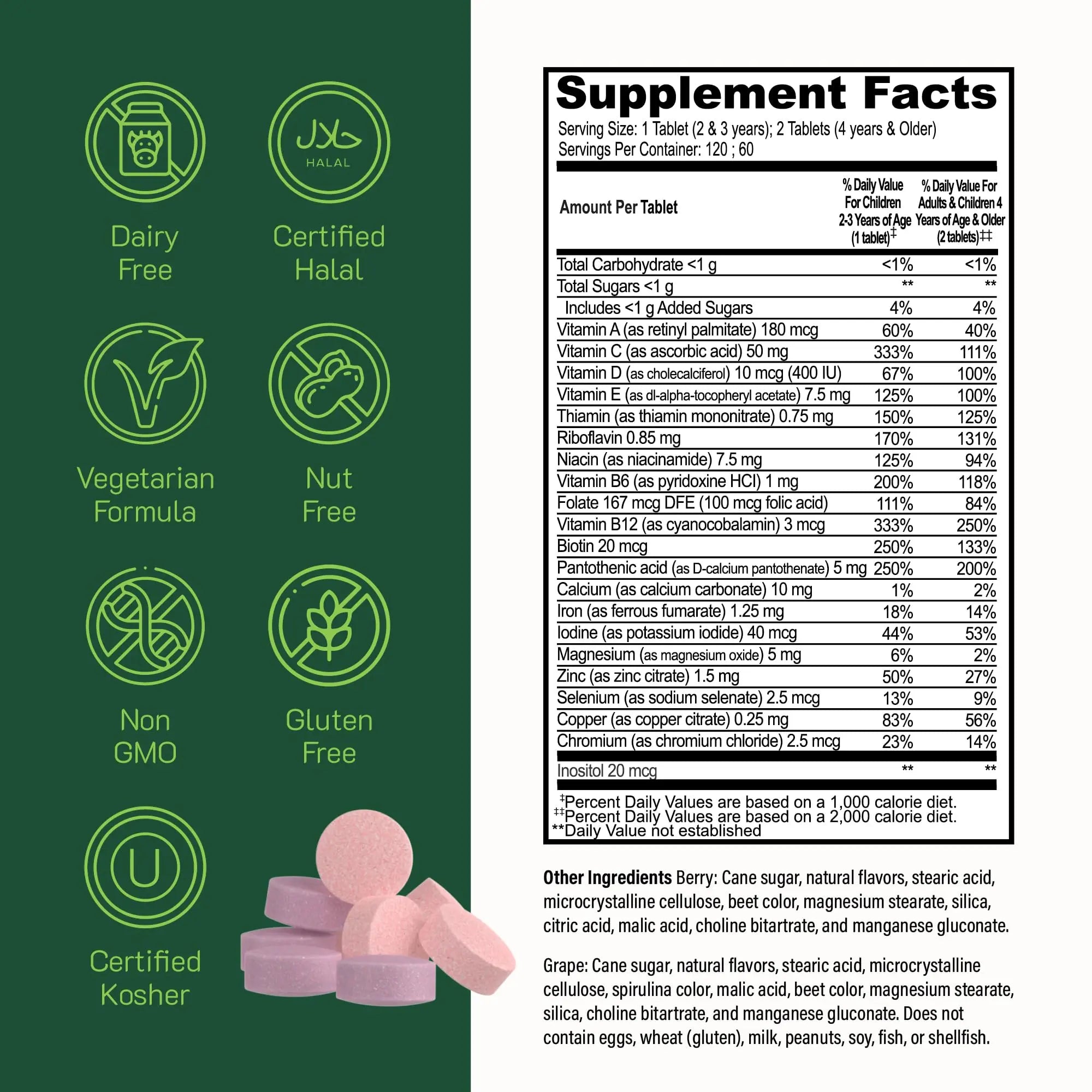 YUM-V'S Probiotics & Multivitamin Bundle for Kids – Probiotic with Prebiotic Fiber Chocolate Bears + Multivitamin & Multimineral with Iron Chewables – Digestive, Immune & Overall Health Support YUM-V'S uk supplements