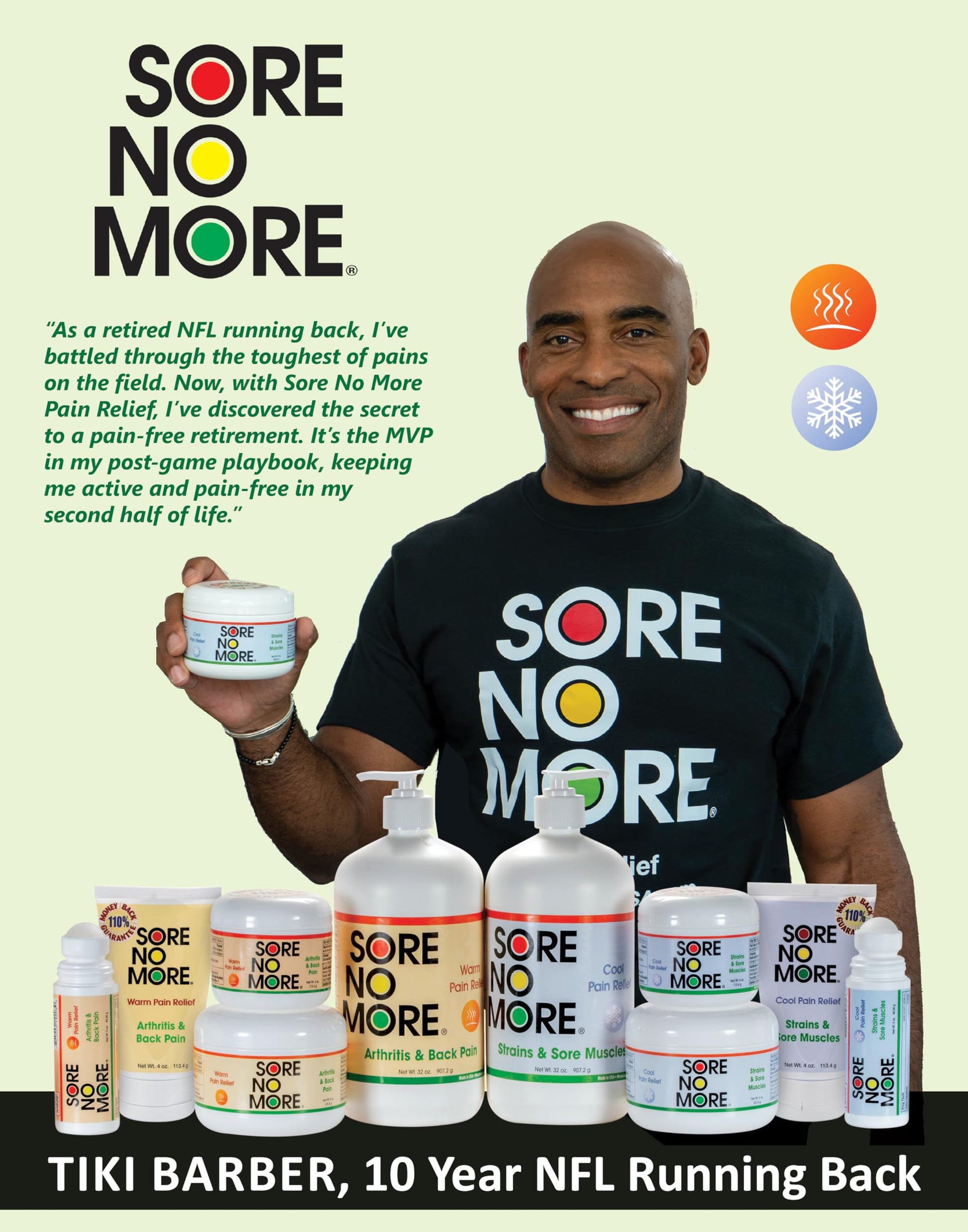Sore No More Warm Arthritis Pain Relief Cream – Targeted Reliever for Back, Neck, Hands & Feet – Soothing & Fast-Acting Formula for Aches and Pains – Non-Greasy with Orange Aroma – 8 oz Sore No More uk supplements