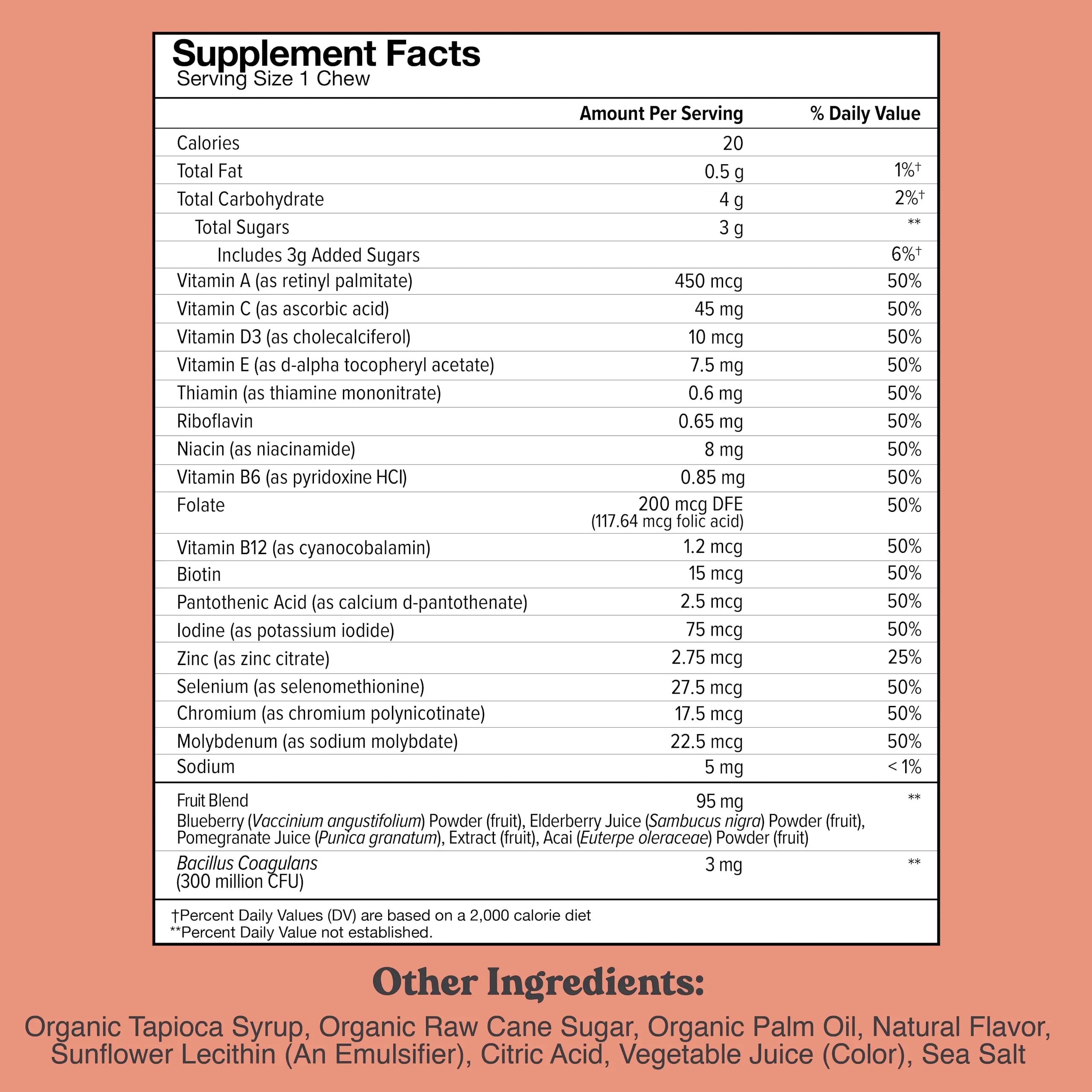 Chewsy Kids’ Multivitamin, Delicious Candy-Style Daily Vitamin Chews + Probiotics + Superfoods, Wild Berry Flavor Chewable Fruity Supplement Chews CHEWSY uk supplements