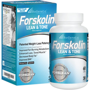 BioGenetic Labs Forskolin Lean & Tone - Weight Loss Pills - Body Toning Formula Fat Burner BioGenetic Laboratories uk supplements