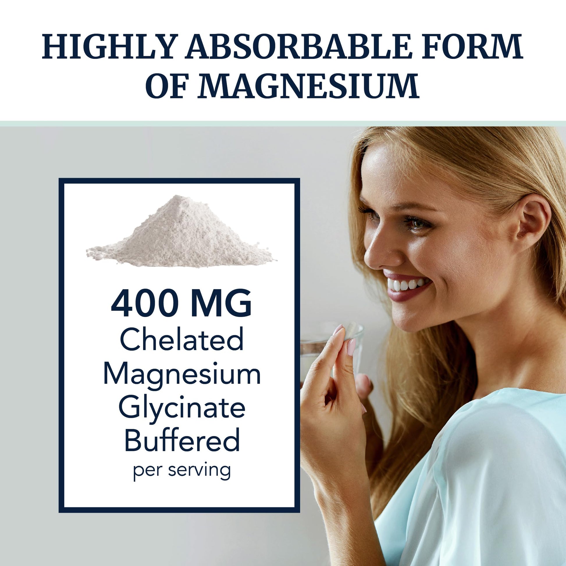 Magnesium Glycinate 400mg | High Absorption Formula for Sleep, Calm, Muscle Relaxation, Heart, Bone & Nerve Support for Women & Men | Chelated Magnesium Glycinate Supplement | 120 Ct (2 Month Supply) Nobi Nutrition uk supplements