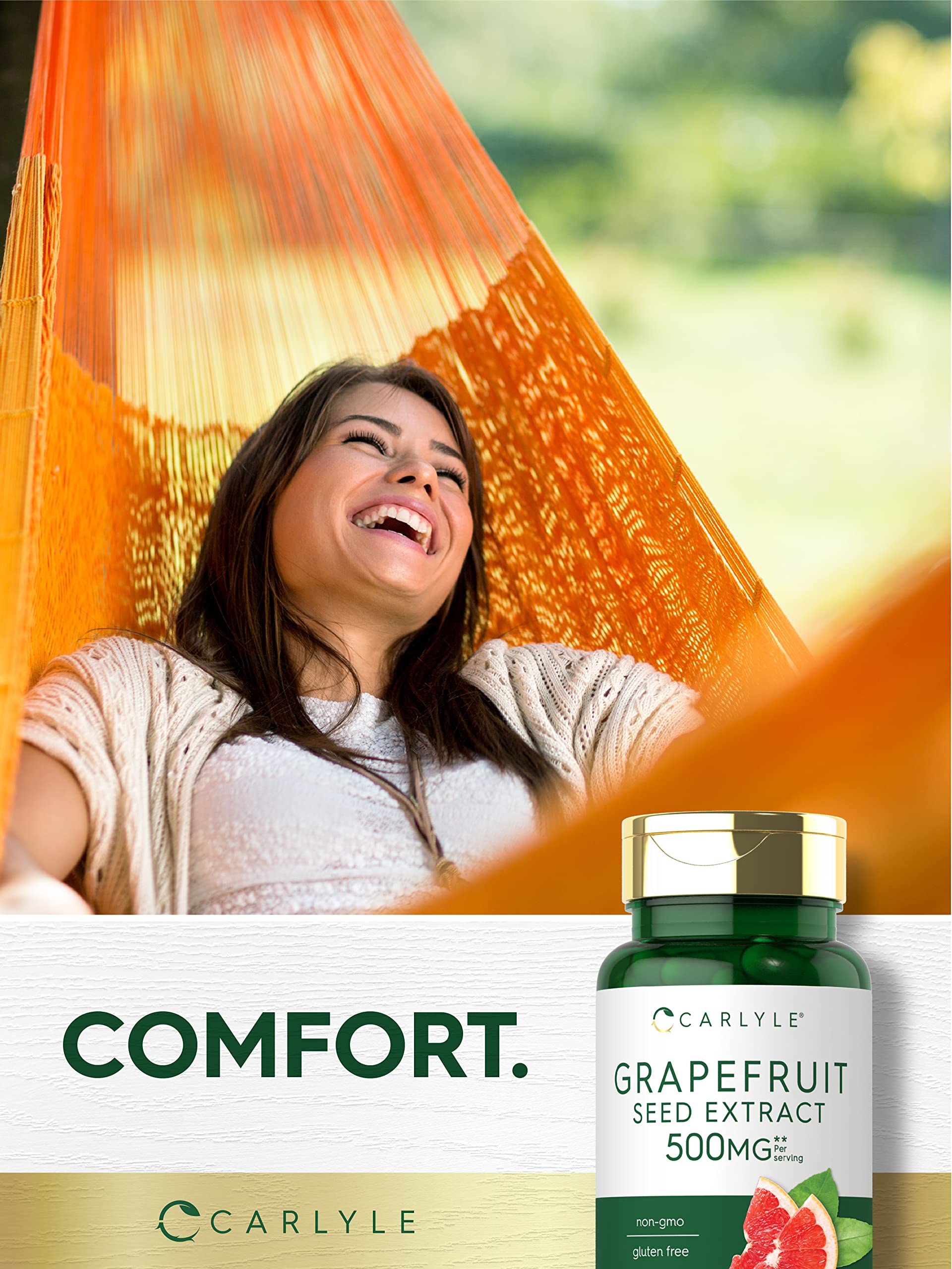 Carlyle Grapefruit Seed Extract | 500 mg 120 Capsules | Maximum Strength | Non-GMO Carlyle uk supplements