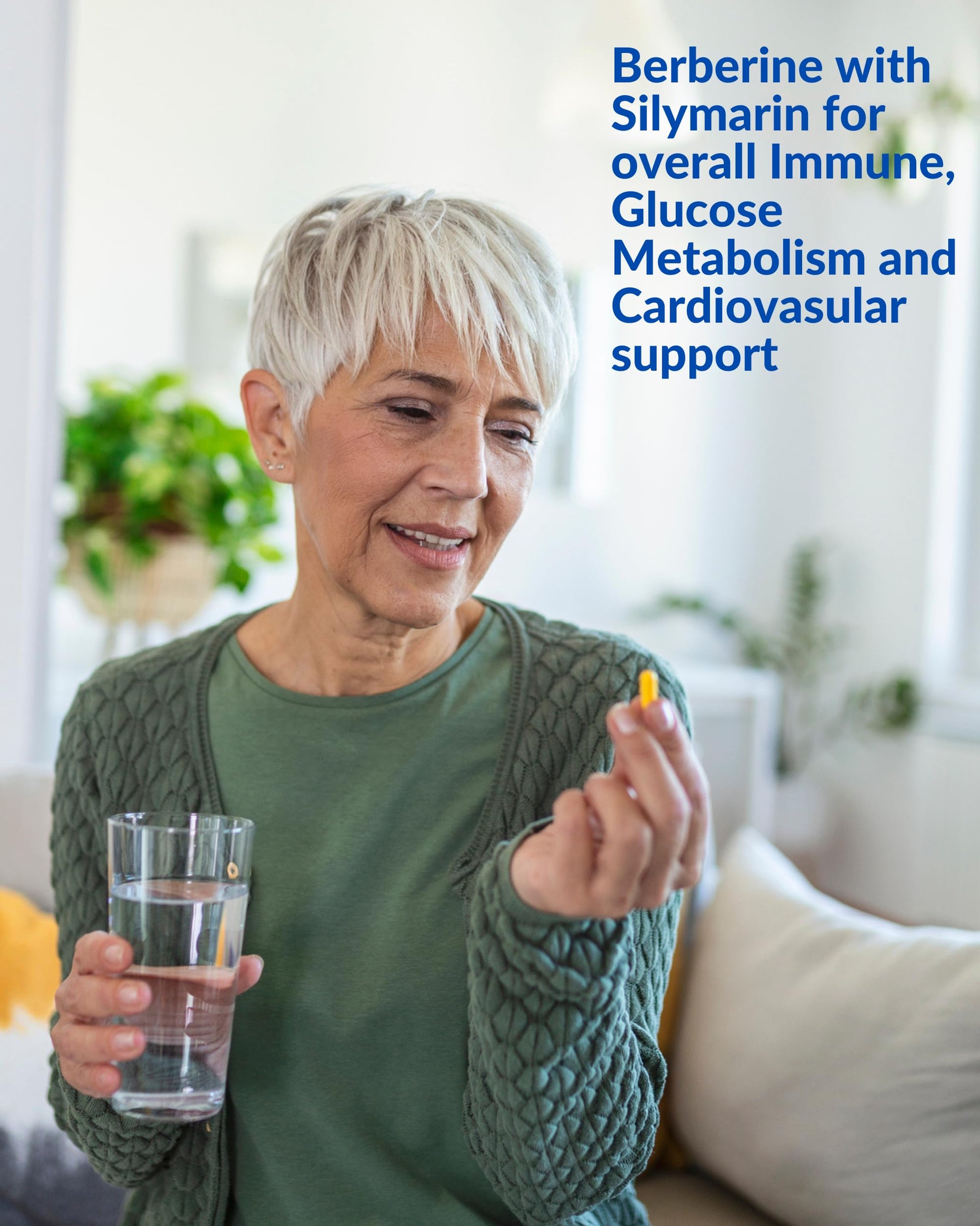 Blue Organix Berberine 500mg Formula HCL Complex Supplement with Silymarin Blue Organix uk supplements