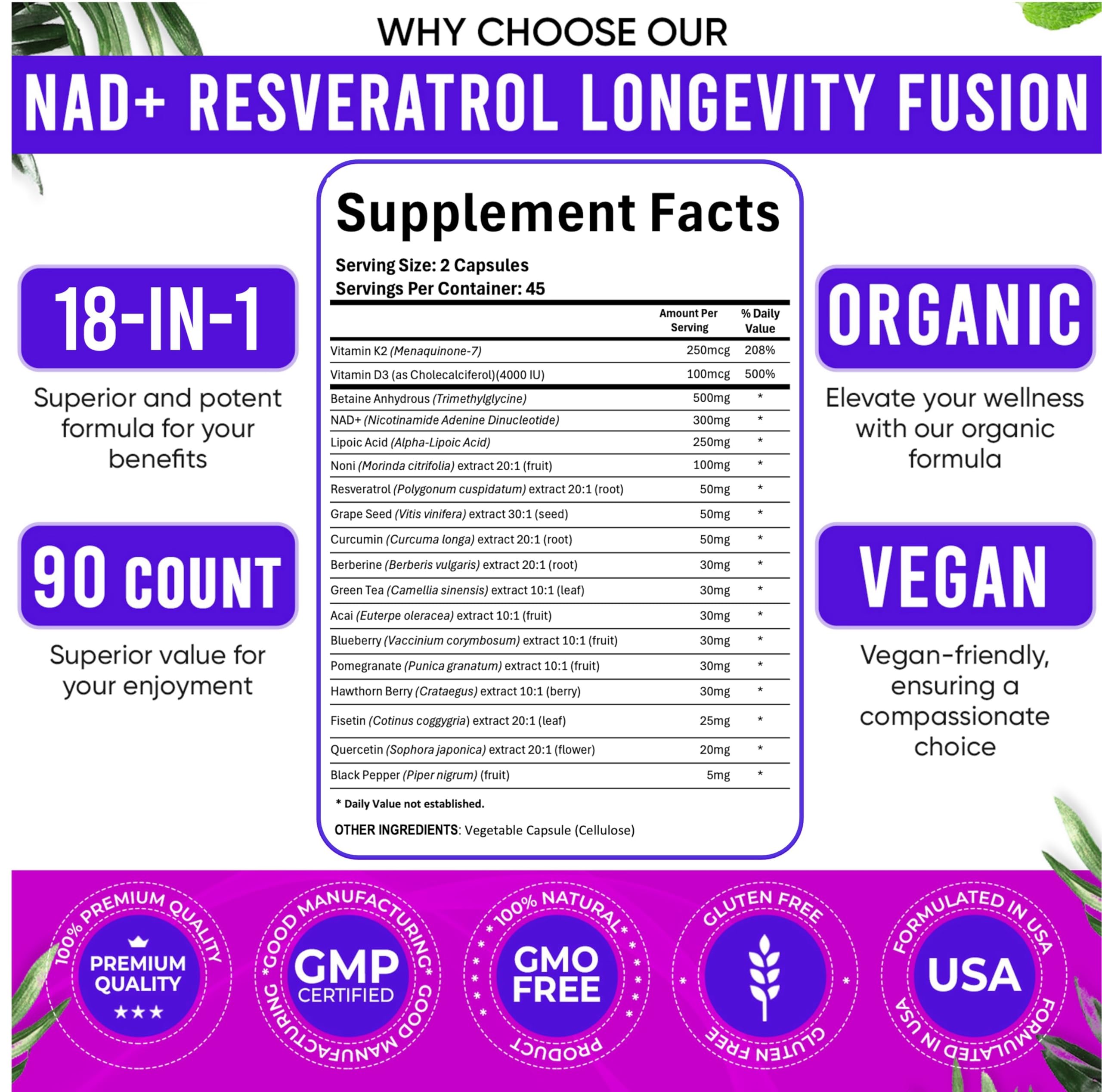 Adndale Liposomal NAD Supplement. Longevity Formula NMN Supplement Alternative. 90CT Advanced NAD+ Resveratrol Adndale uk supplements