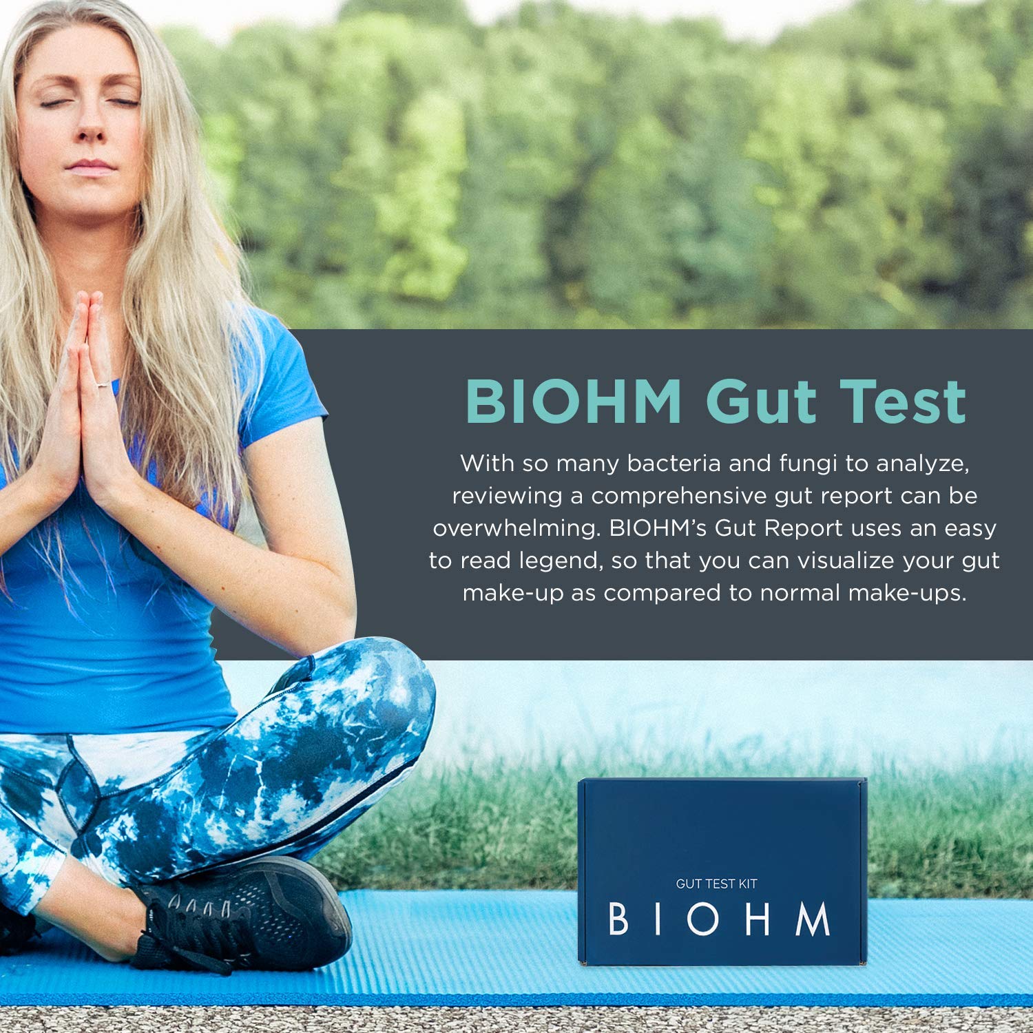 BIOHM Gut Health Test Kit for Microbiome and Digestive Health Analysis, Home Test Kit with Gut Score, Easy-to-Read Results and Actionable Recommendations BIOHM uk supplements