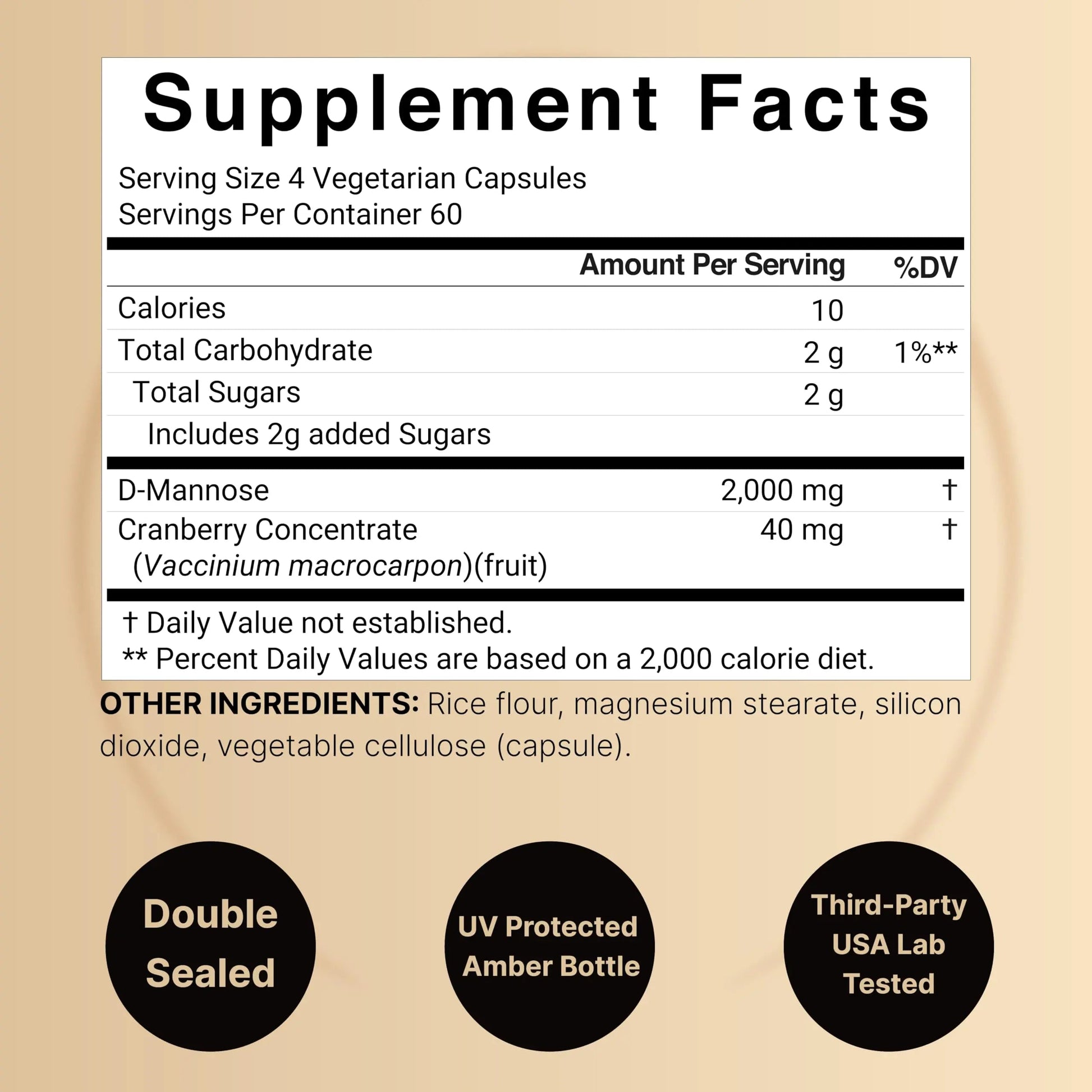 NatureBell D-Mannose 500mg Capsules (2,000mg Per Serving) | 240 Veggie Capsules + Cranberry Concentrate 40mg – Fast Acting Urinary Tract Health Pills – Ultra UTI Support for Women & Men NatureBell uk supplements