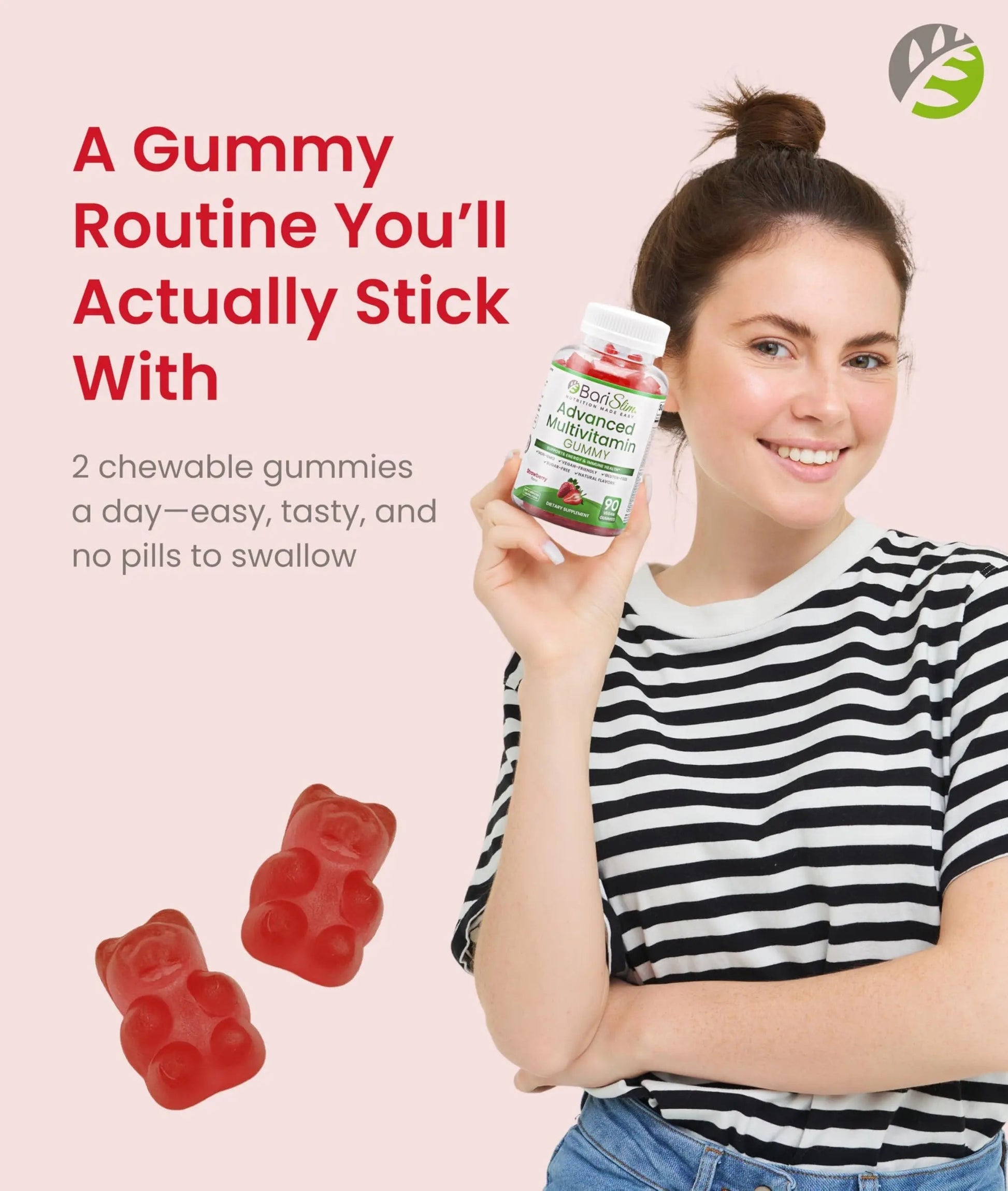 BariSlim Advanced Bariatric Multivitamin Gummies - Specially Formulated Bariatric Vitamins for Patients After Weight Loss Surgery BariSlim uk supplements