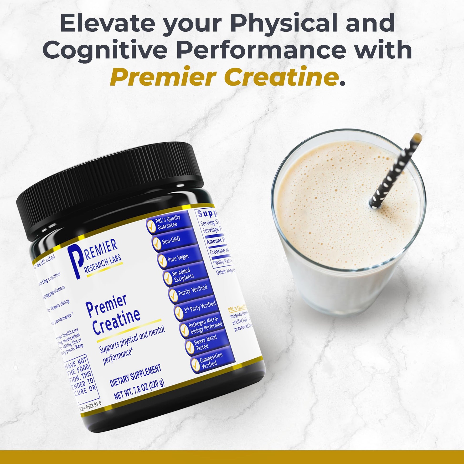 Premier Research Labs Premier Creatine - Creatine Monohydrate Powder, Creatine Powder for Men, Women, Vegetarians, Unflavored Vegan Friendly Formula - 7.8 oz (40 Servings) Premier Research Labs uk supplements