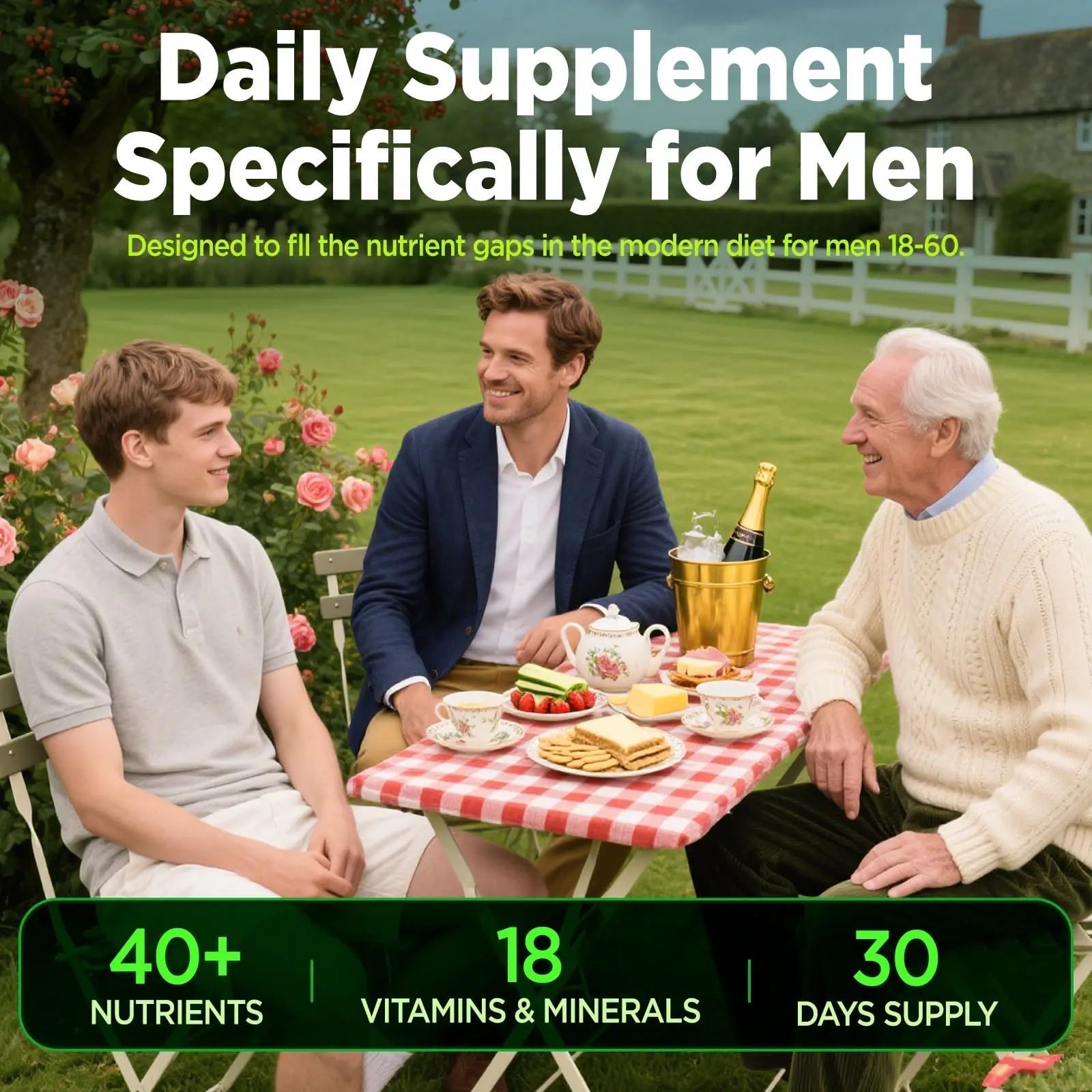 Methylated Multivitamin for Men Gummies, Men`s Multivitamins Gummies with Vitamin B Complex, A, C ,D3, E, K2, Calcium, Magnesium, Omega-3 NATISLAND uk supplements