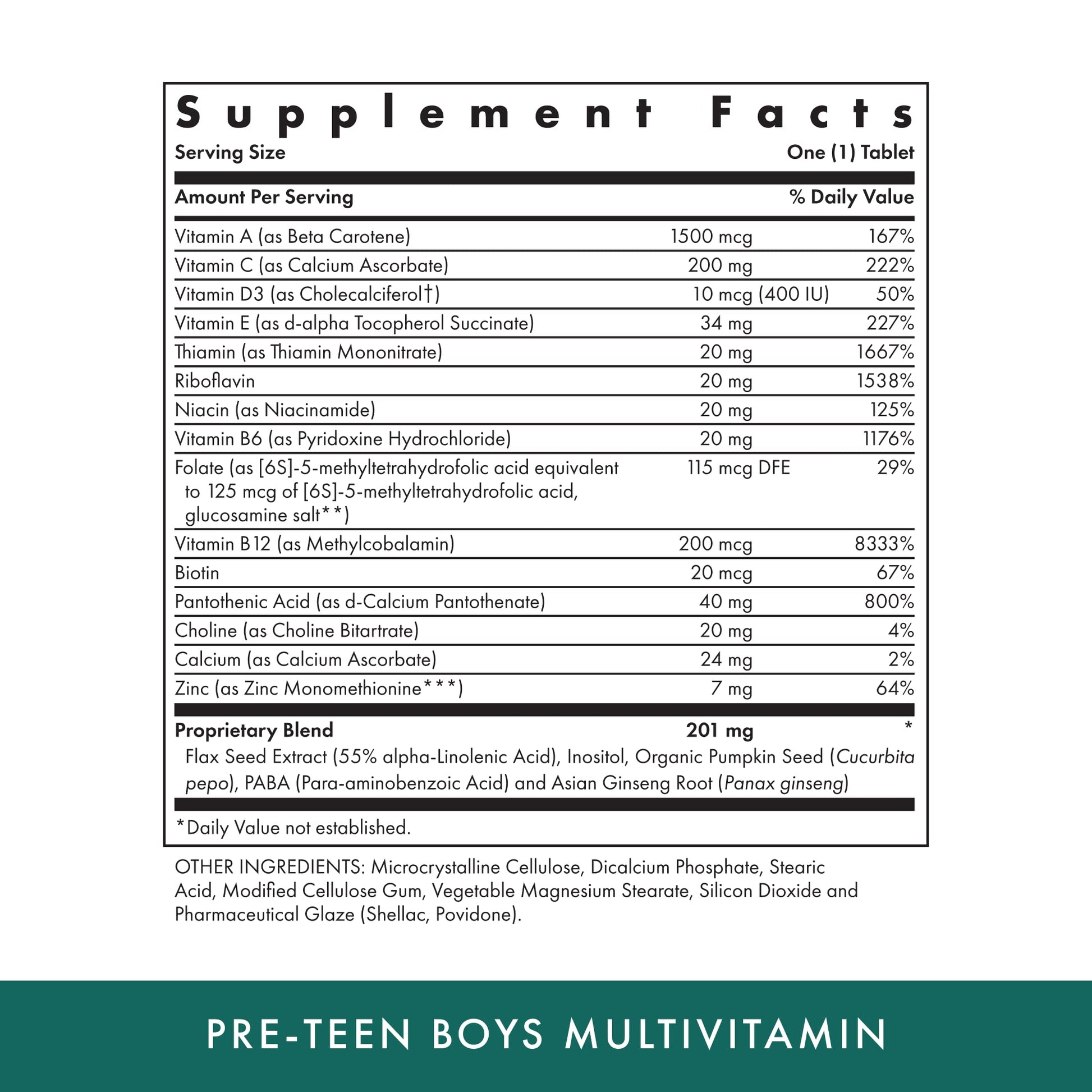 Michael's Health Naturopathic Programs Pre-Teen Boys Daily Multivitamin - 60 Vegetarian Tablets - With Male Herbal Blend - Kosher - 60 Servings MICHAEL'S uk supplements