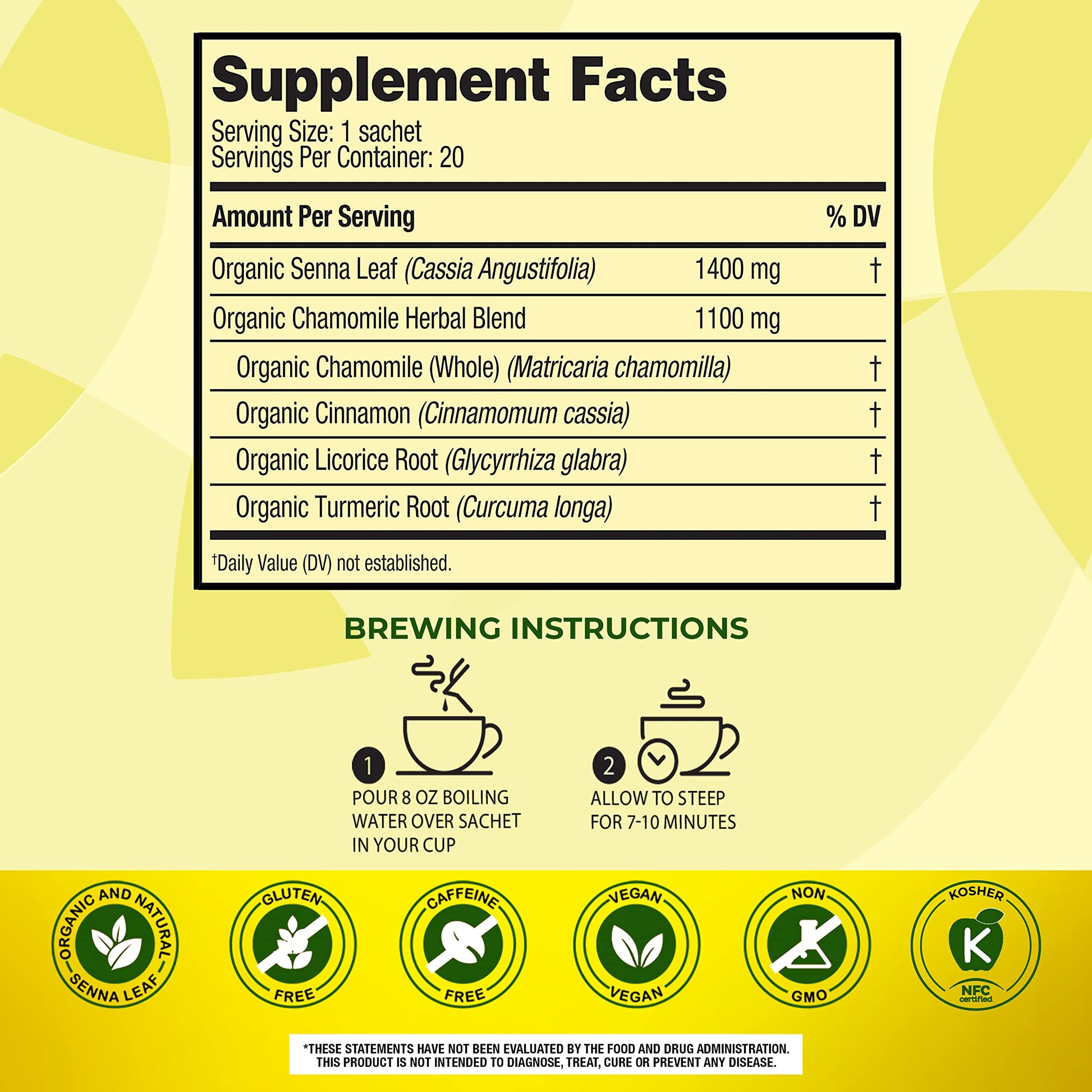 Senokot Dietary Supplement, Natural and Organic Senna Leaf, Laxative Tea for Occasional Senokot uk supplements