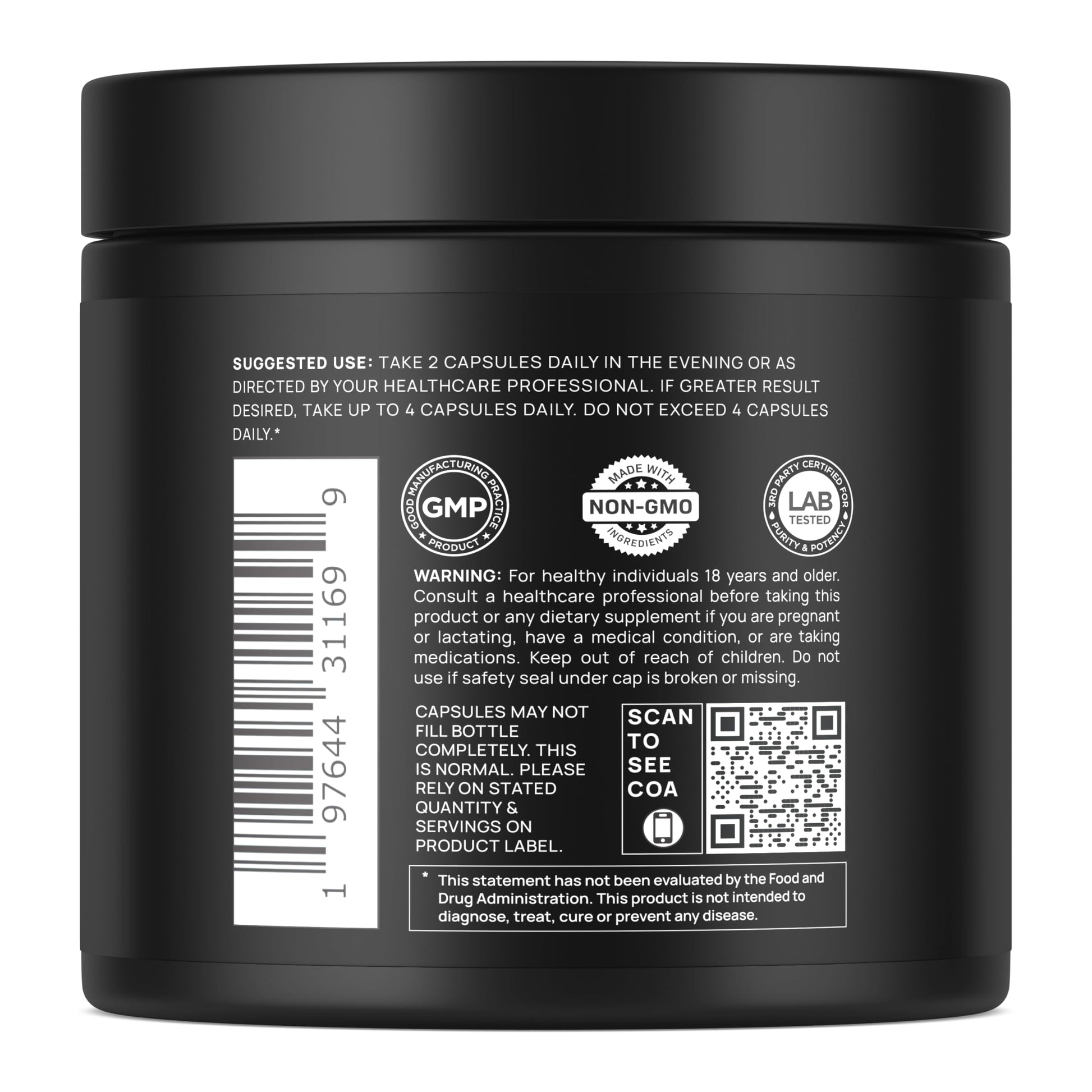 Triple Sleep Magnesium L-Threonate w. Apigenin, Theanine & Magtein Magnesium L Threonate - High Absorption Magnesium Supplement Capsules for Men and Women Magnesium Powder Pills TERRA ELMNT uk supplements