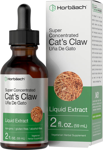 Cats Claw Herb Extract Tincture | 2 Fl Oz | Alcohol Free | Vegetarian, Non-GMO, Gluten Horbäach uk supplements