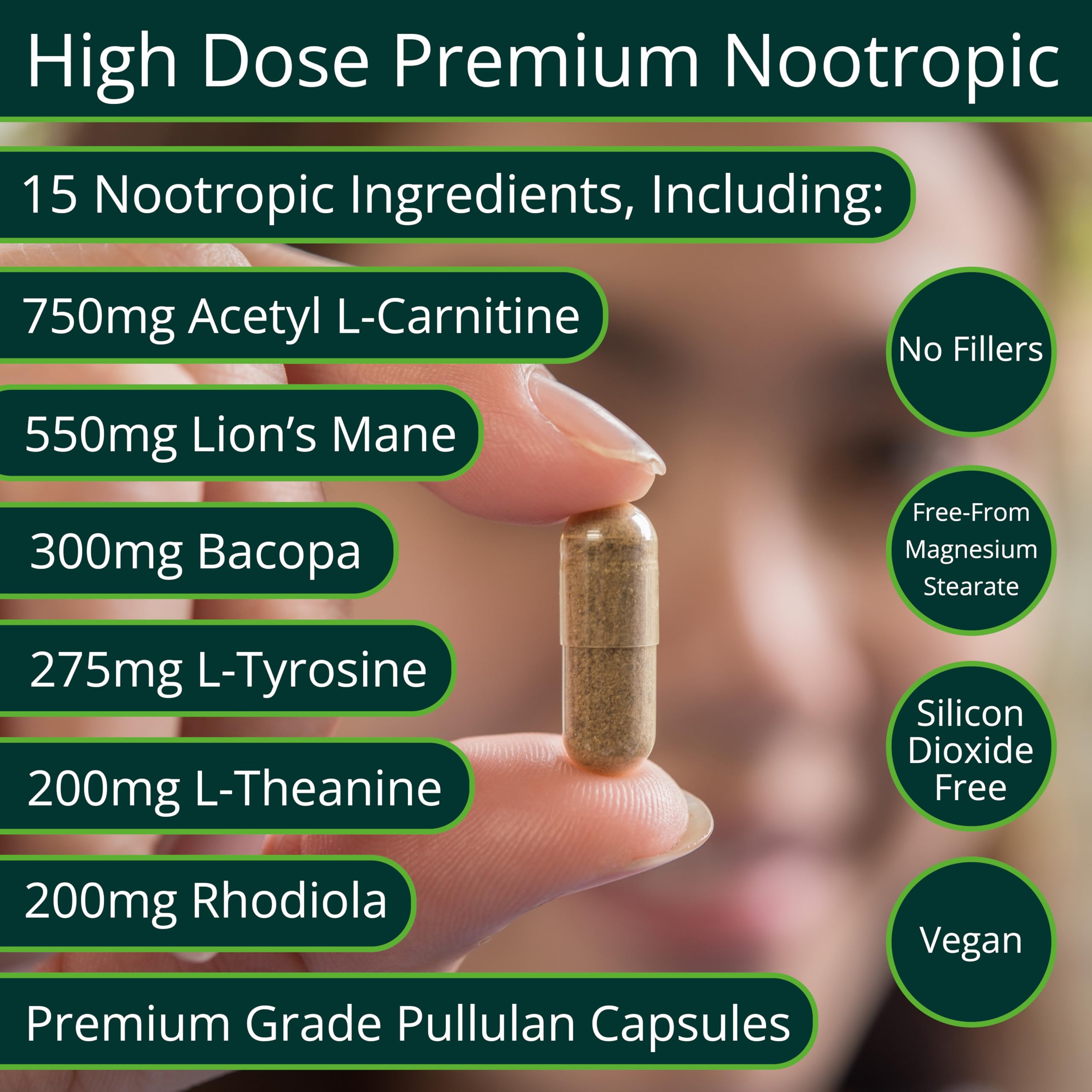 ThinkEase Brain Supplement (120 Capsules) | Memory, Mental Clarity, Focus, Cognitive Performance | Nootropic Supplement with L-Theanine, Acetyl L-Carnitine, Phosphatidylserine, Lion's Mane & More ThinkEase uk supplements