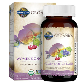 Garden of Life Organics Multivitamin for Women - Women's Once Daily Multi - Whole Food Multi with Iron, Biotin, Vegan Organic Womens Multivitamin for Health Garden of Life uk supplements