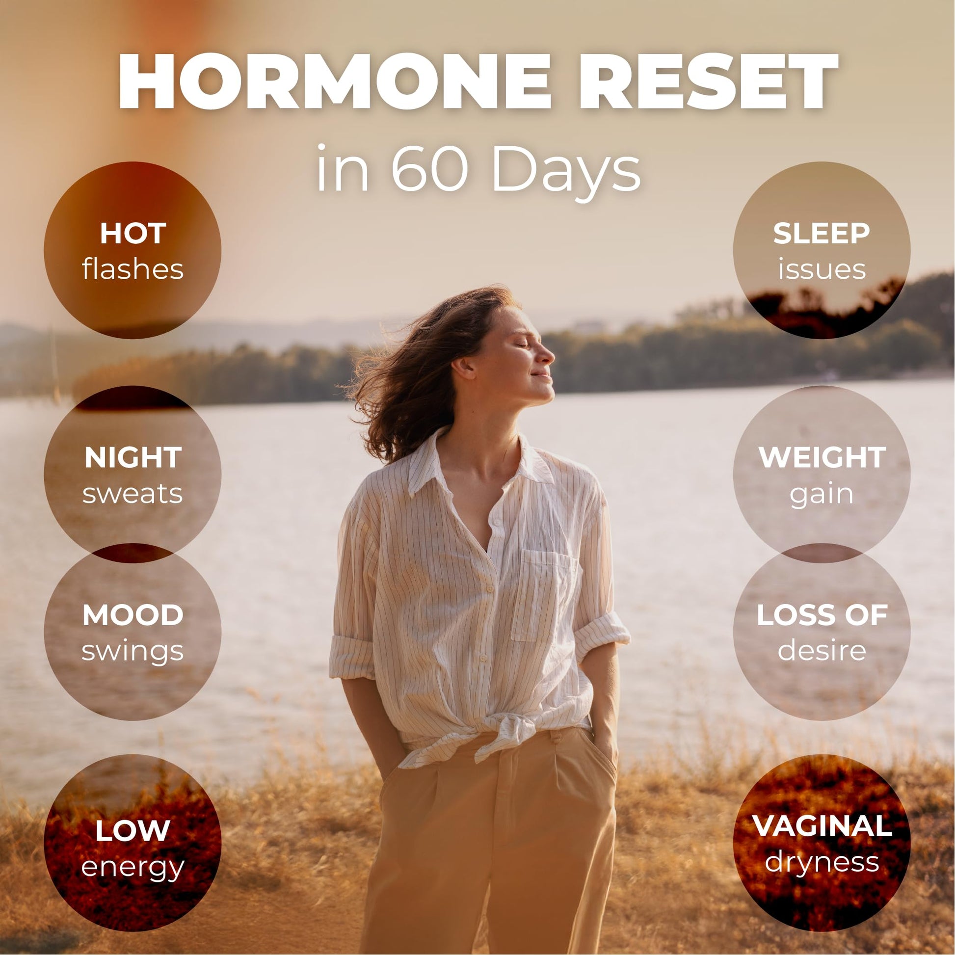 Her Bodhi Meno- Menopause Hormonal Balance for Women, Estrogen Soy Isoflavones Menopause Supplement for Women | with Ashwagandha & Black Cohosh | Hot Flashes Menopause Relief (60 Capsules) Her Bodhi uk supplements