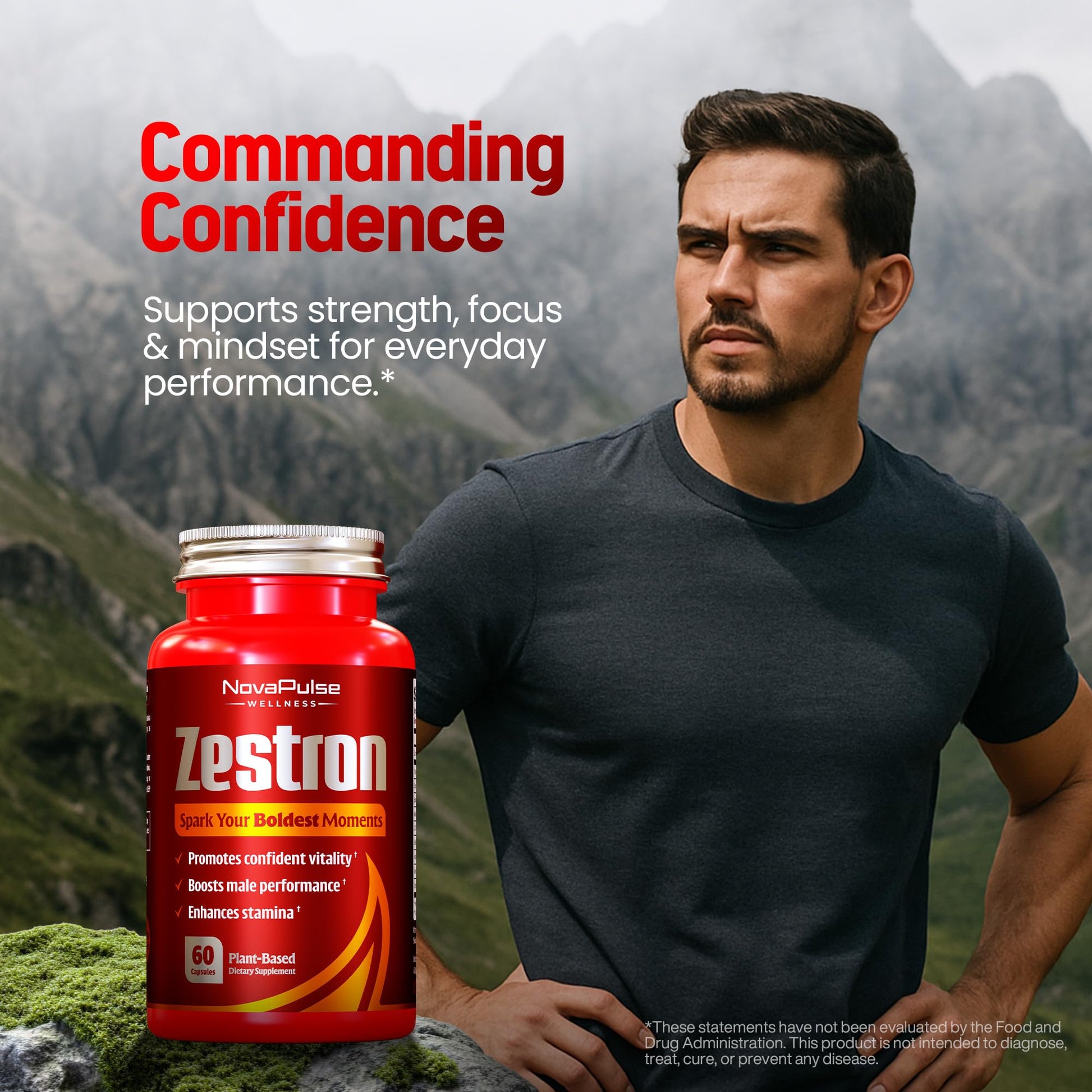 Male Enhancing Supplement Fast Acting Enlargement Pills for Men - Enhanced Size, Drive, Blood Flow, Libido, Testosterone Booster, Strength, Endurance - Boost Performance & Confidence - 60 Capsules NovaPulse Wellness uk supplements