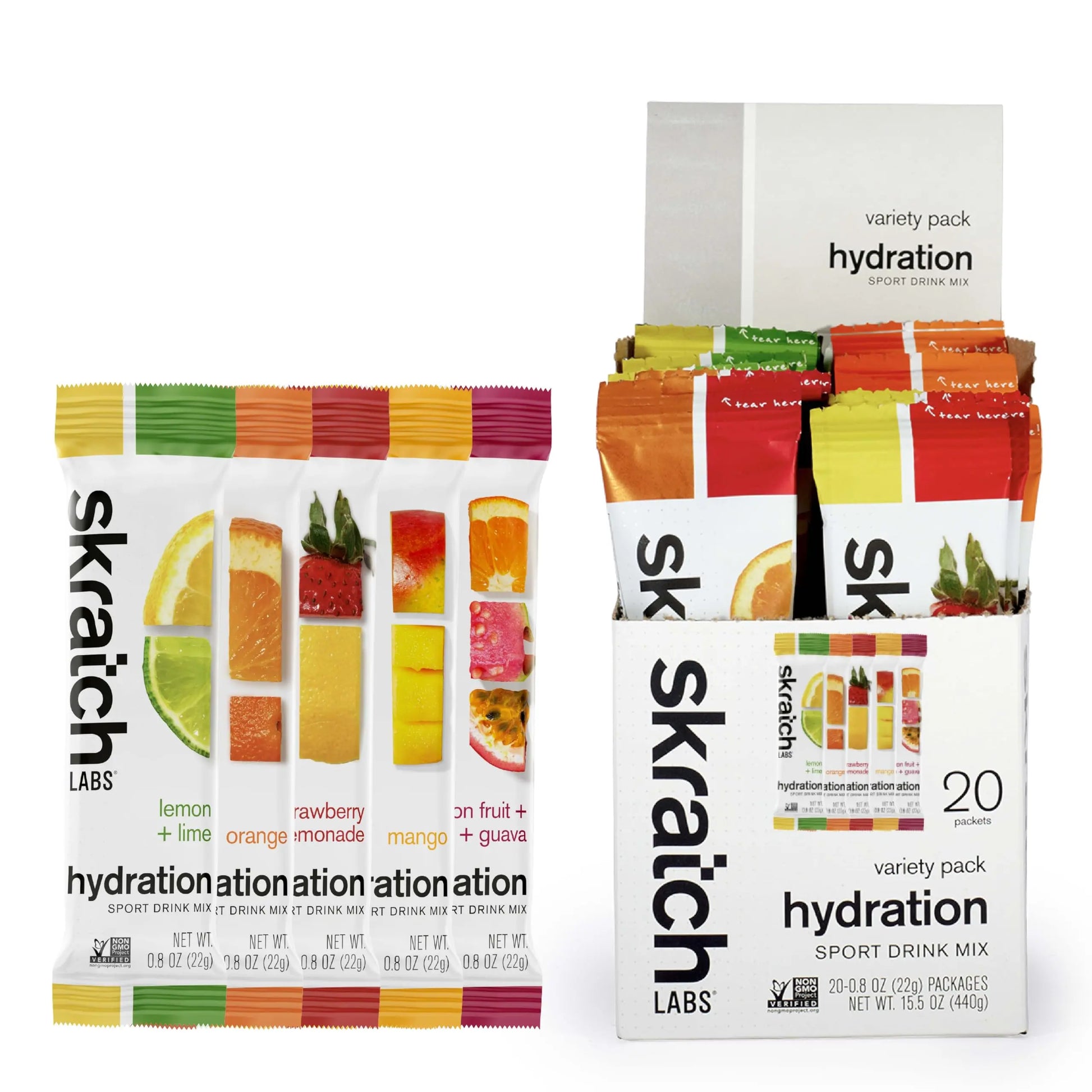 Skratch Labs Hydration Packets - Hydration Drink Mix, Variety Pack (20 Single Serving Packets) - Electrolyte Powder Developed for Athletes and Sports Performance, Skratch Labs uk supplements
