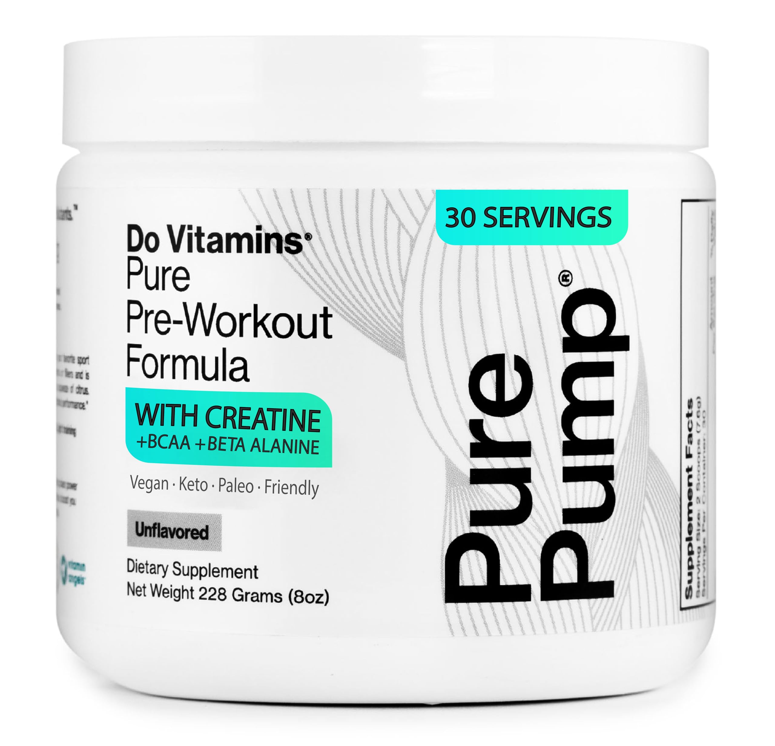 Do Vitamins PurePump Clean Pre Workout Powder for Men & Women - Preworkout with Creatine BCAA - Clean Energy Pre-Workout - All Actives. Zero fillers. Do Vitamins uk supplements