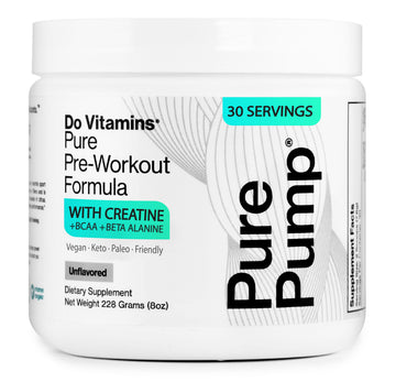 Do Vitamins PurePump Clean Pre Workout Powder for Men & Women - Preworkout with Creatine BCAA - Clean Energy Pre-Workout - All Actives. Zero fillers. Do Vitamins uk supplements