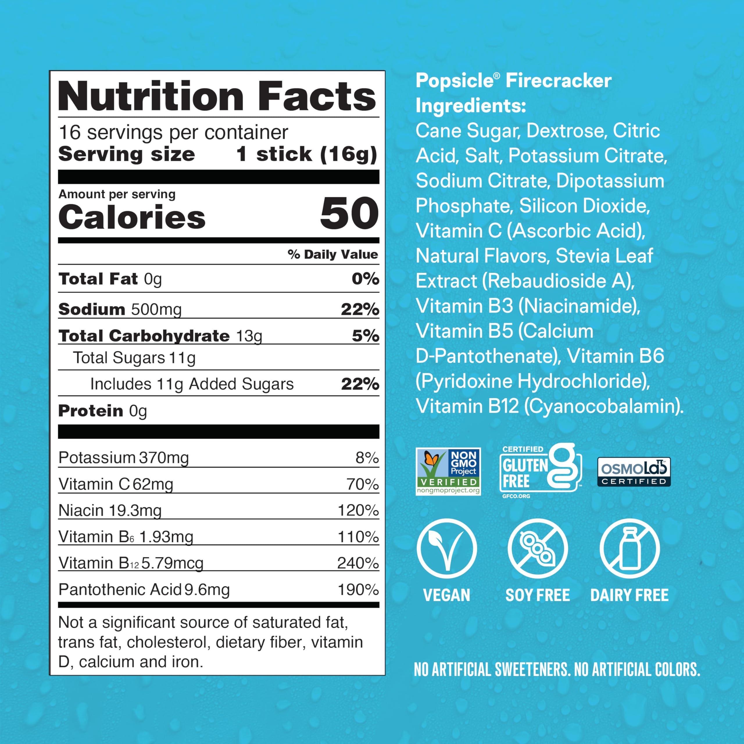 Liquid I.V.® Hydration Multiplier - Popsicle Firecracker | Electrolyte Powder Drink Mix | 3 Pack (48 Servings) Liquid I.V. uk supplements
