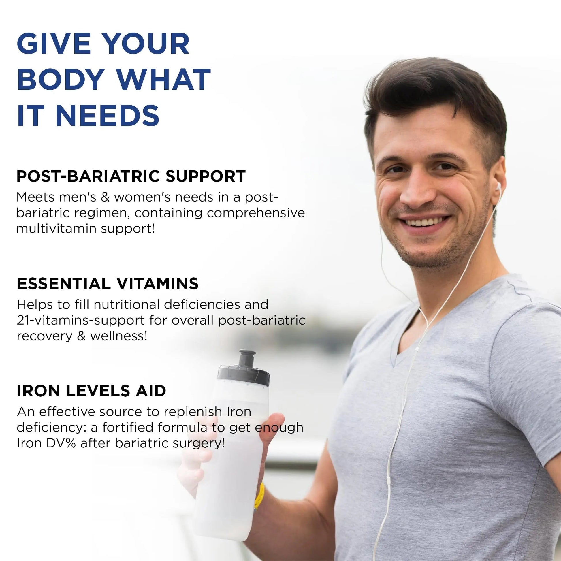 Bariatric Multivitamin with Iron for Women & Men - All-in-One 42 Superfood Blend for Energy & Immune Support - Post-Surgery Recovery NOON VITAMINS uk supplements