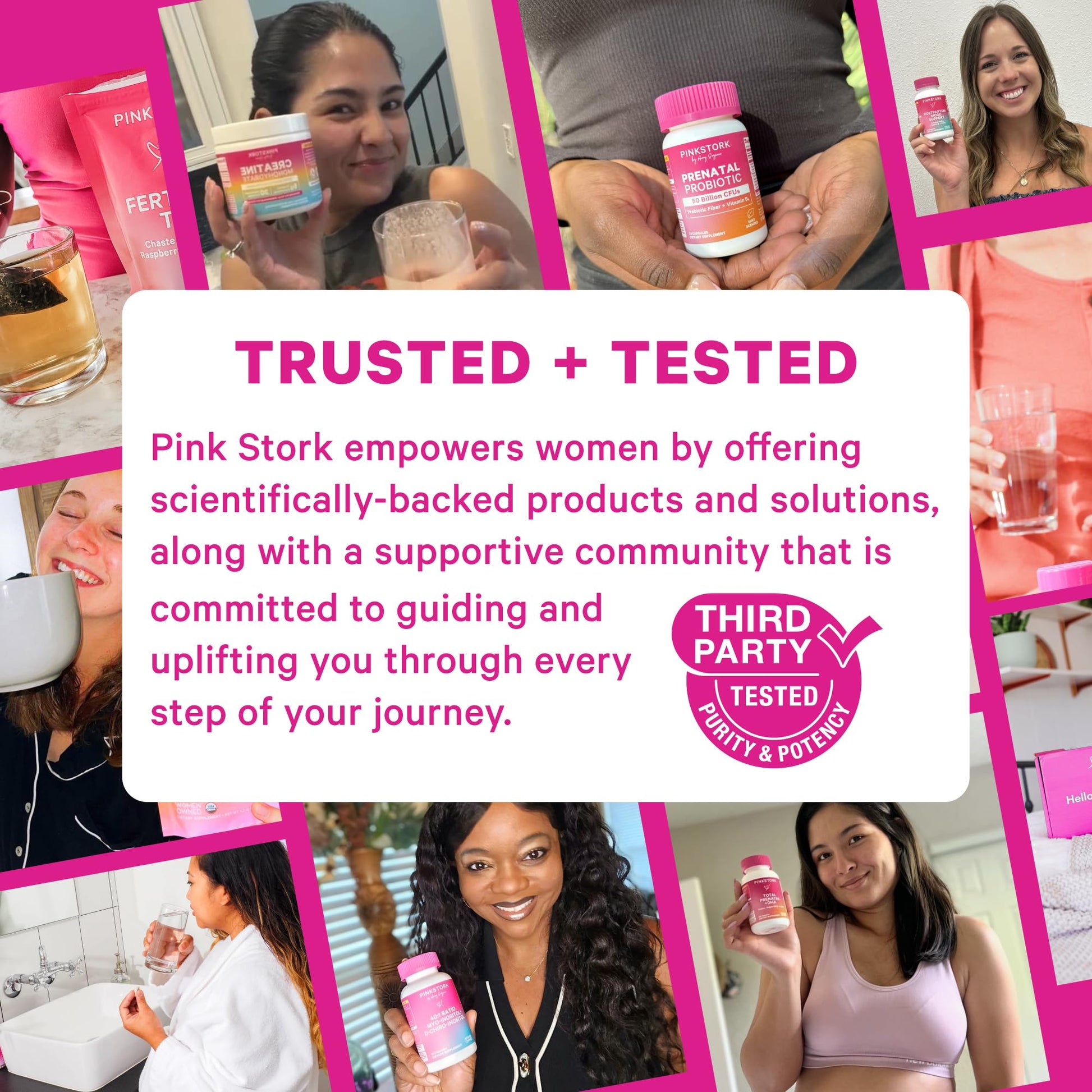 Pink Stork Postpartum Mood Support - Postnatal Hormone Balance for Women - Breastfeeding Friendly - Stress & Cognitive Support, New Mom Essentials - Ashwagandha, Chamomile, & Vitamin D, 60 Capsules Pink Stork uk supplements