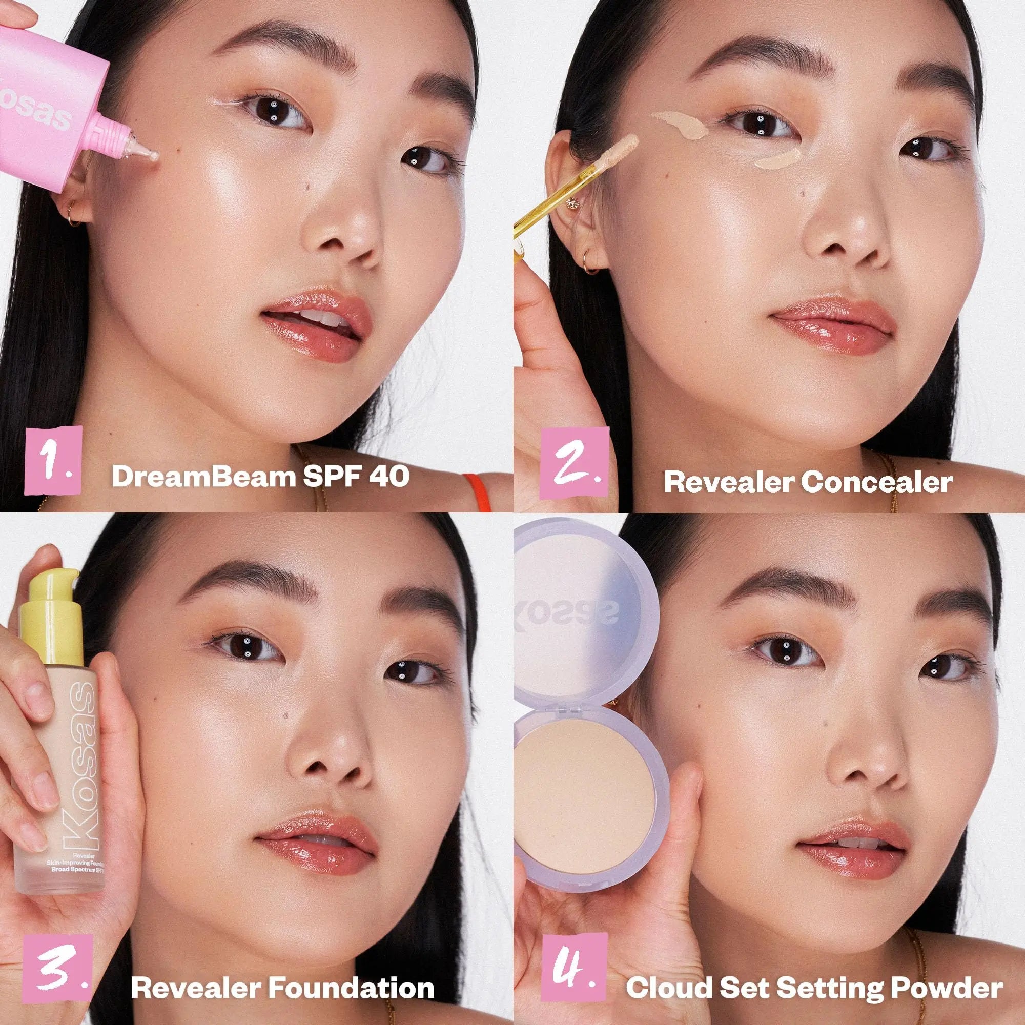 Kosas DreamBeam SPF 40 Mineral Sunscreen for Face + Makeup Prep – Lightweight Hydrating Sun Protection, 40 ml Kosas uk supplements
