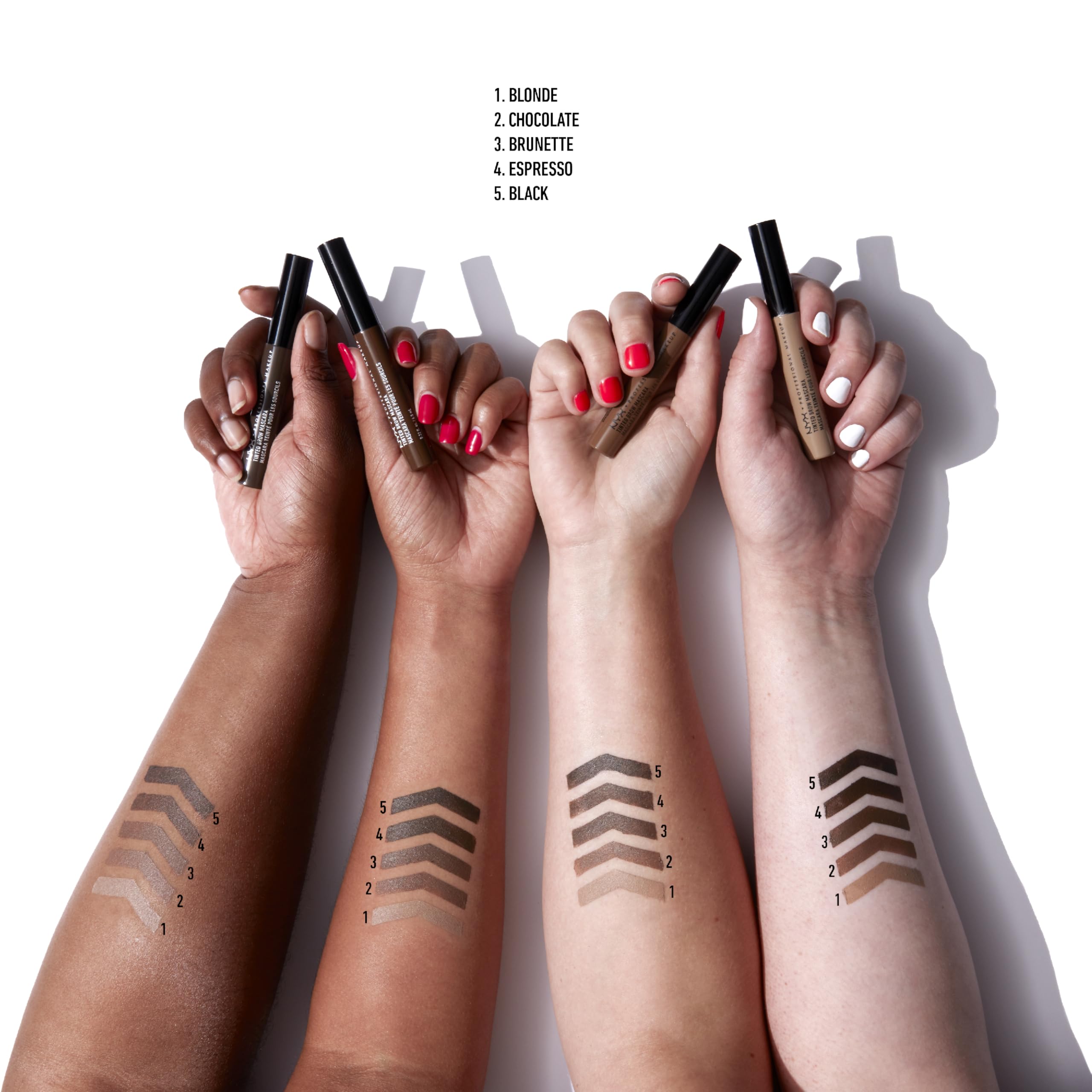 NYX PROFESSIONAL MAKEUP Tinted Eyebrow Mascara, Chocolate NYX PROFESSIONAL MAKEUP uk supplements