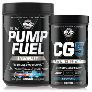 PMD Sports Ultra Pump Fuel Insanity - Pre Workout – Cherry Bombsicle (30 Servings) PMD uk supplements