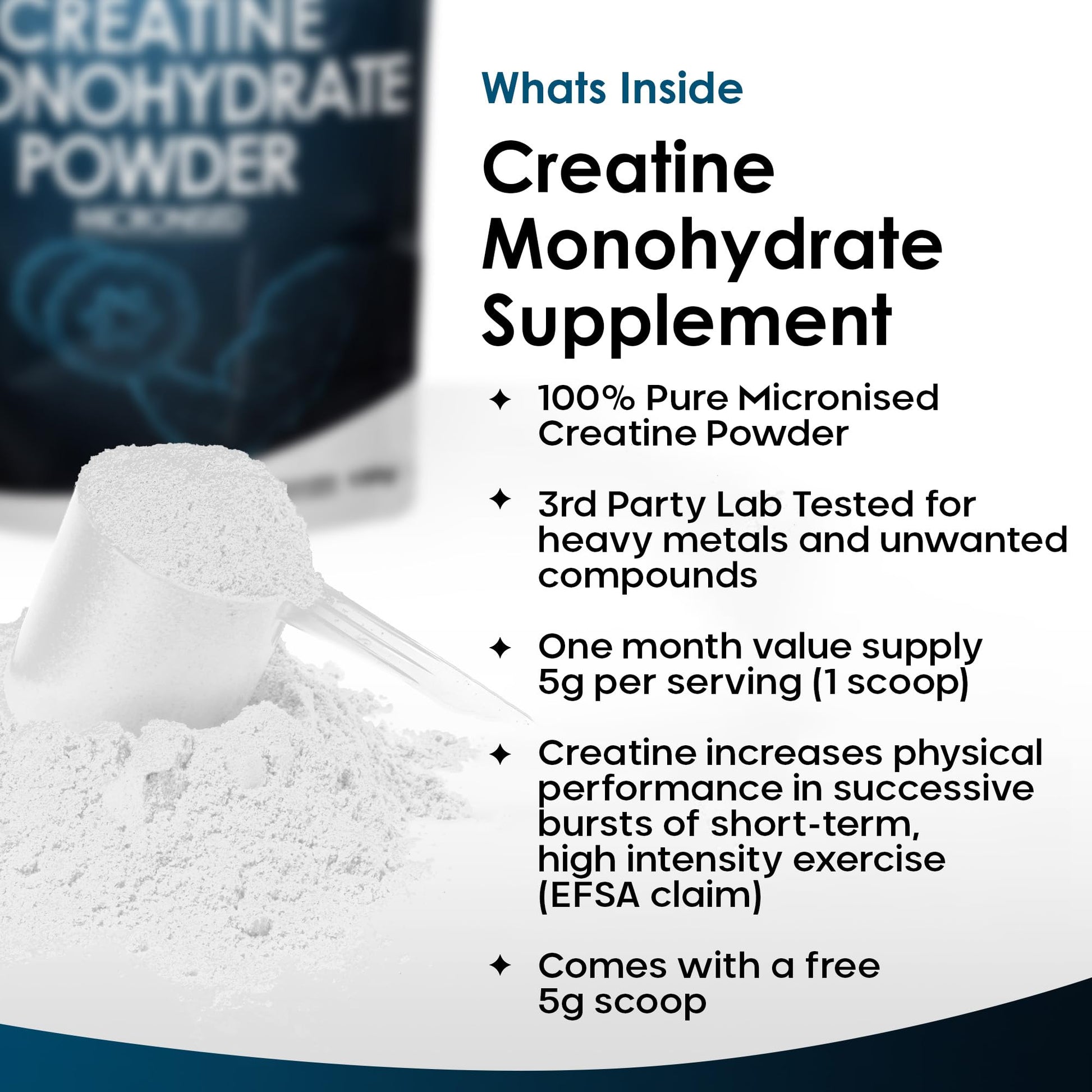 Creatine Monohydrate Powder 100% Pure Micronized Creatine - 350g Increased Absorption NEW LEAF PRODUCTS uk supplements