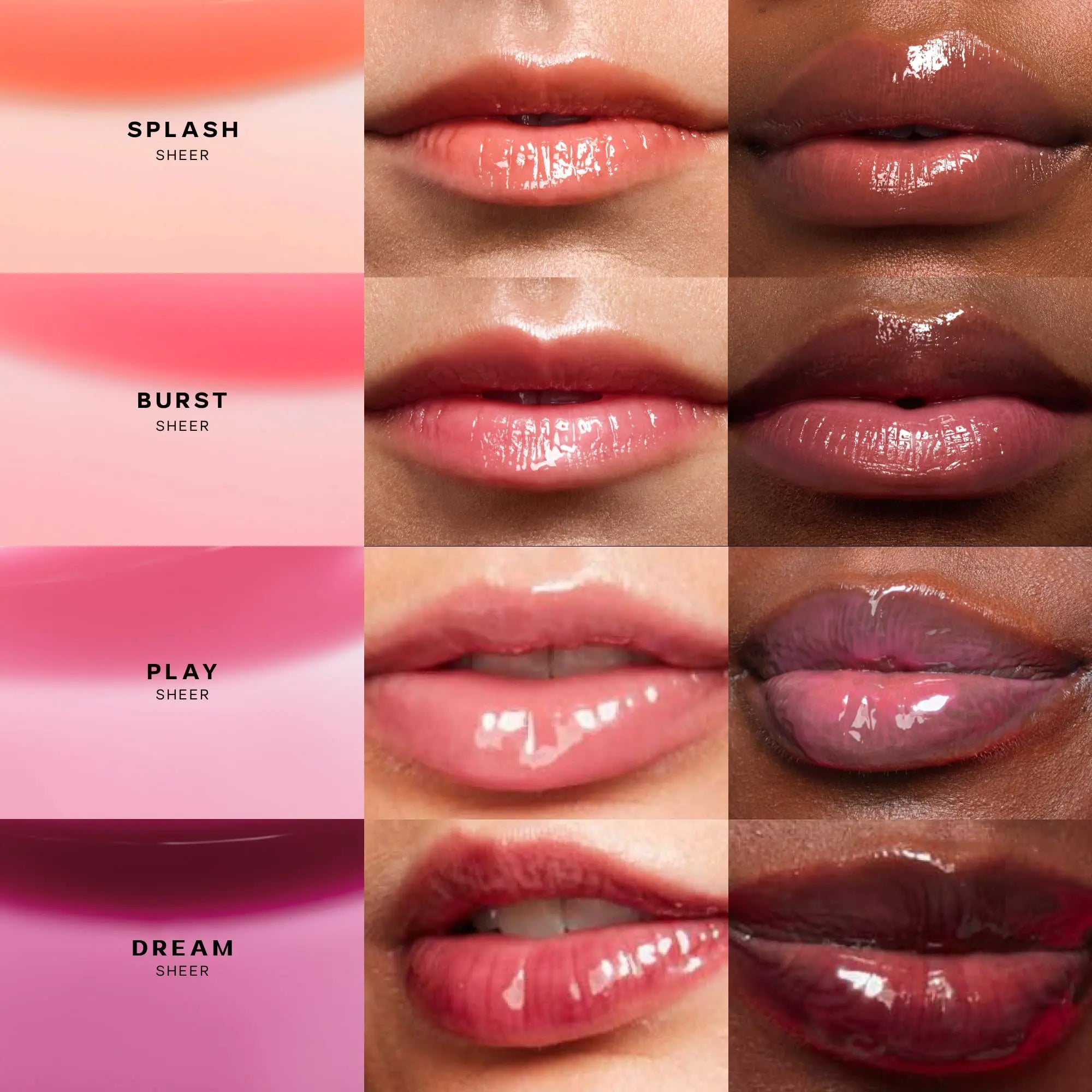 Saie Dewy Glow Duo - Dew Liquid Blush - (.40 oz, Flirty), Glossybounce Lip Gloss-Oil Hybrid (.17 oz, Burst) - Hydrating, Vegan Makeup for Radiant Cheeks & Lips Saie uk supplements