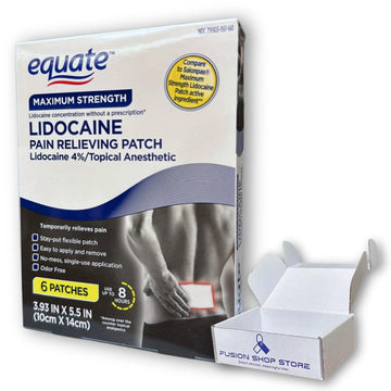 Topical anesthetic 4% Patch- 6 Count (Pack of 1), Boxed By Fusion Shop Store FUSION SHOP STORE Smart choices, meaningful life! uk supplements