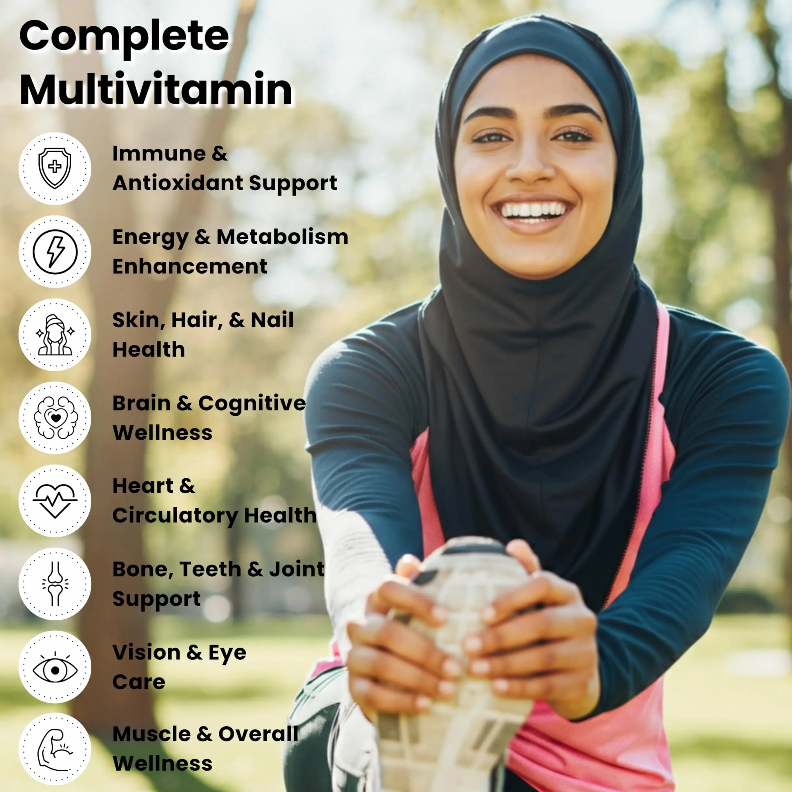 SHIFAA NUTRITION Halal Vitamins, Multivitamin for Women & Men – Comprehensive Support for Heart, Brain, Eye & Immune Health SHIFAA NUTRITION uk supplements