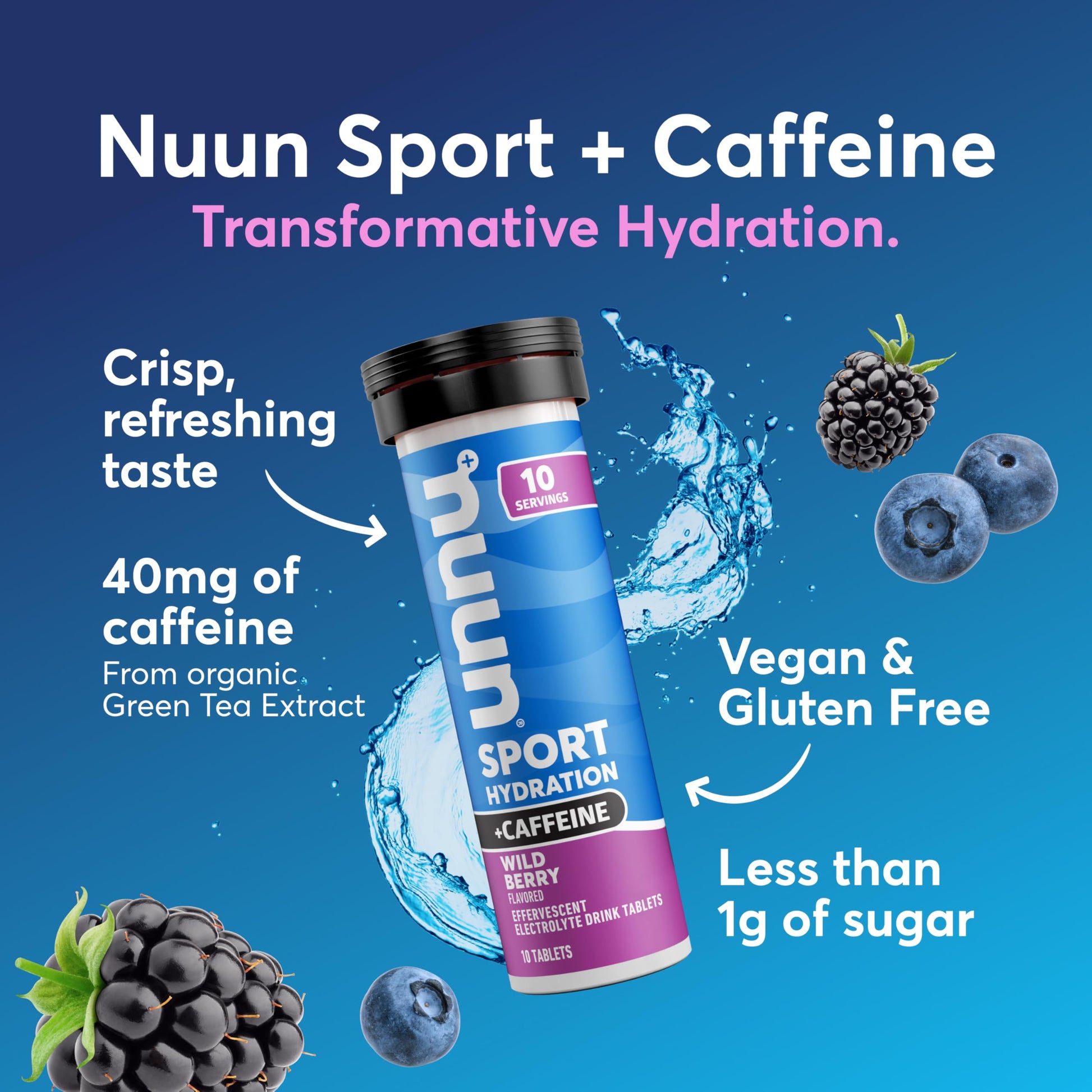 Nuun, Electrolyte Drink Tabs Energy Wild Berry, 8 Count, 1.9 Ounce Nuun uk supplements