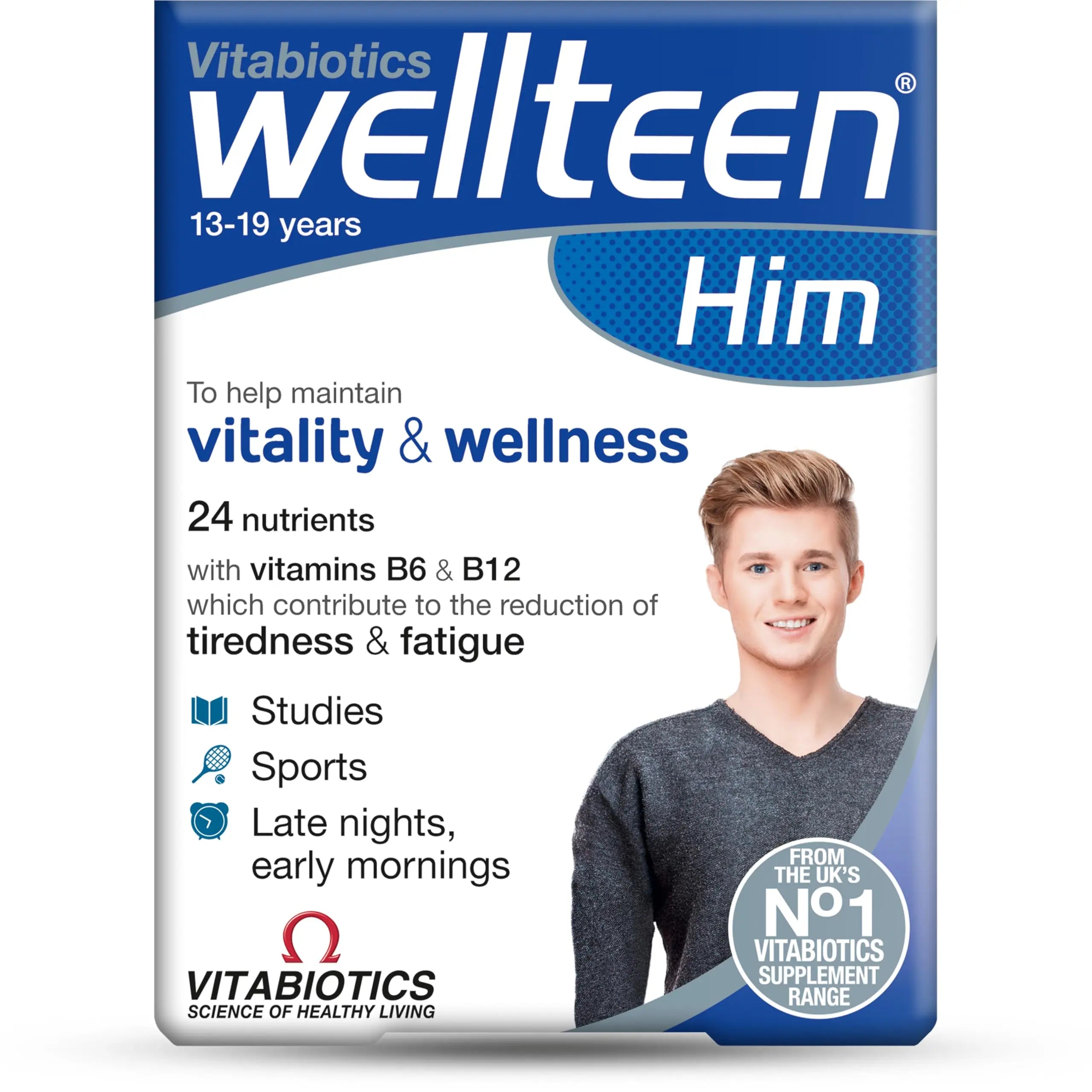 Wellteen by Vitabiotics Him Tablets x 30 Wellteen uk supplements