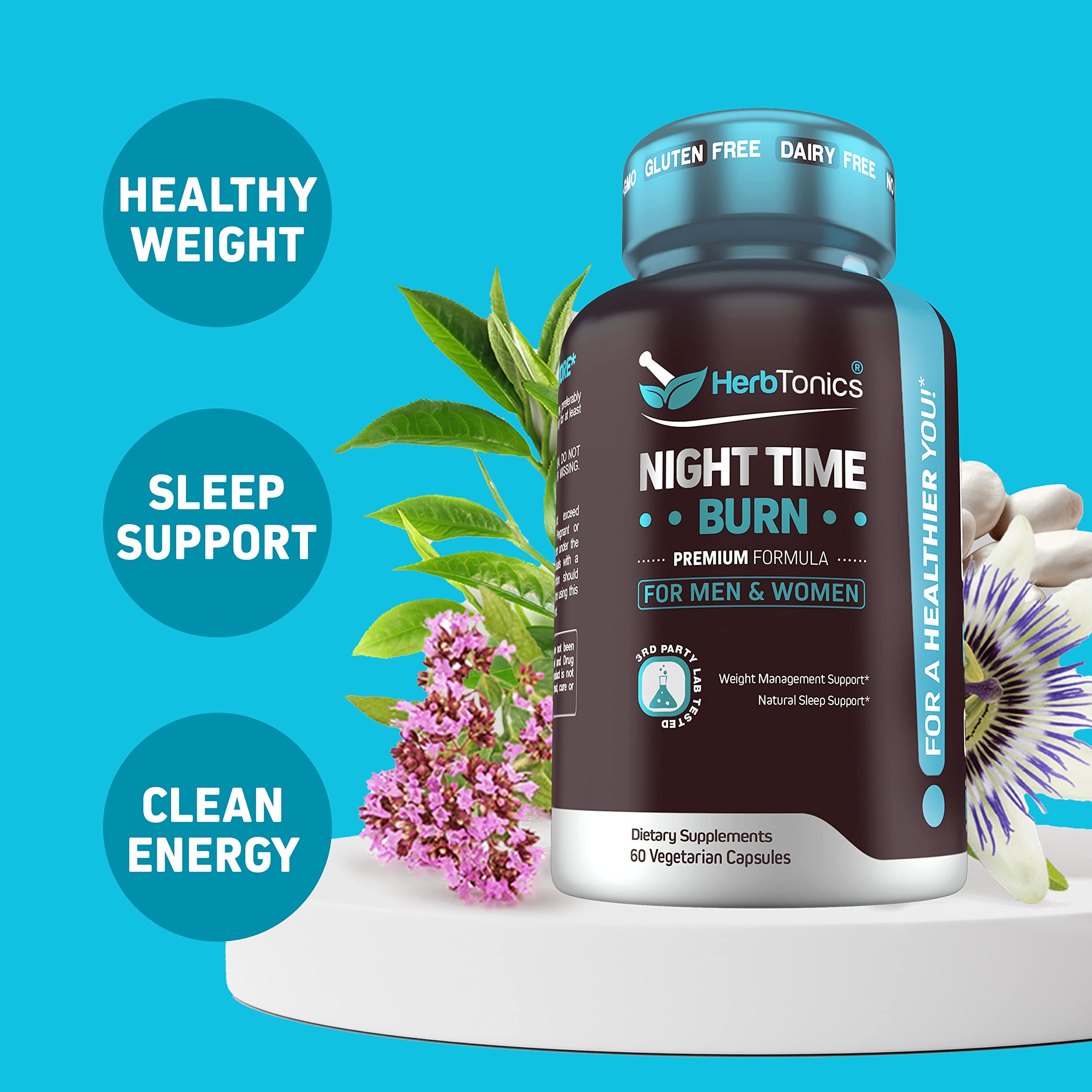 Herbtonics Apple Cider Vinegar Capsules Plus Keto BHB | Fat Burner & Weight Loss Herbtonics uk supplements