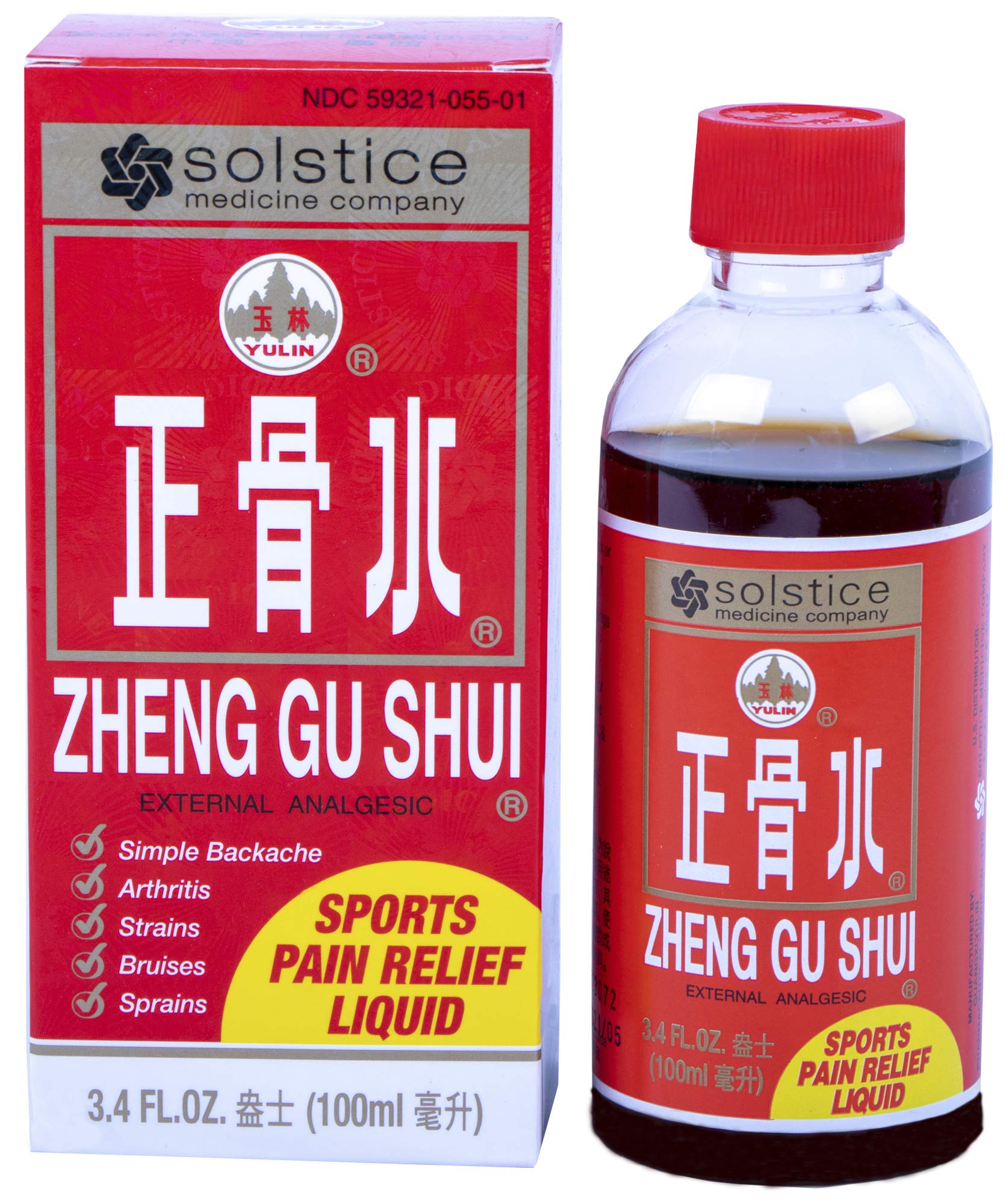 ZHENG GU SHUI - External Analgesic Lotion, 3.4 Oz Solstice Medicine Company uk supplements
