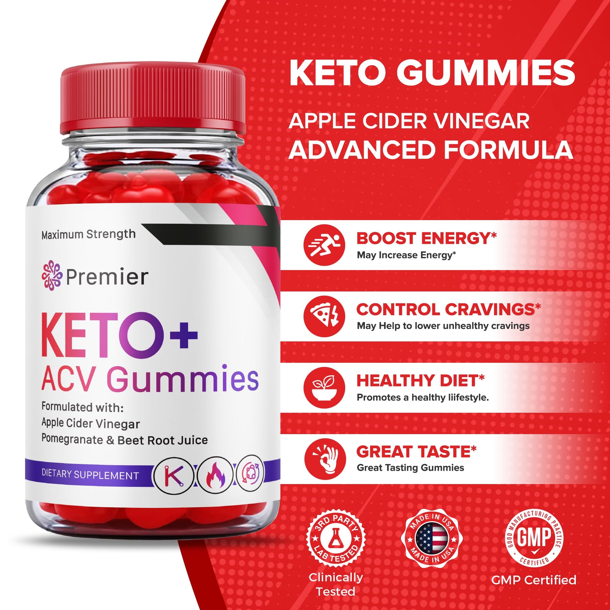 (3 Pack) Premier Keto Acv Gummies Advanced Formula, Premier Keto + Acv Gummies Plus Vitaking uk supplements
