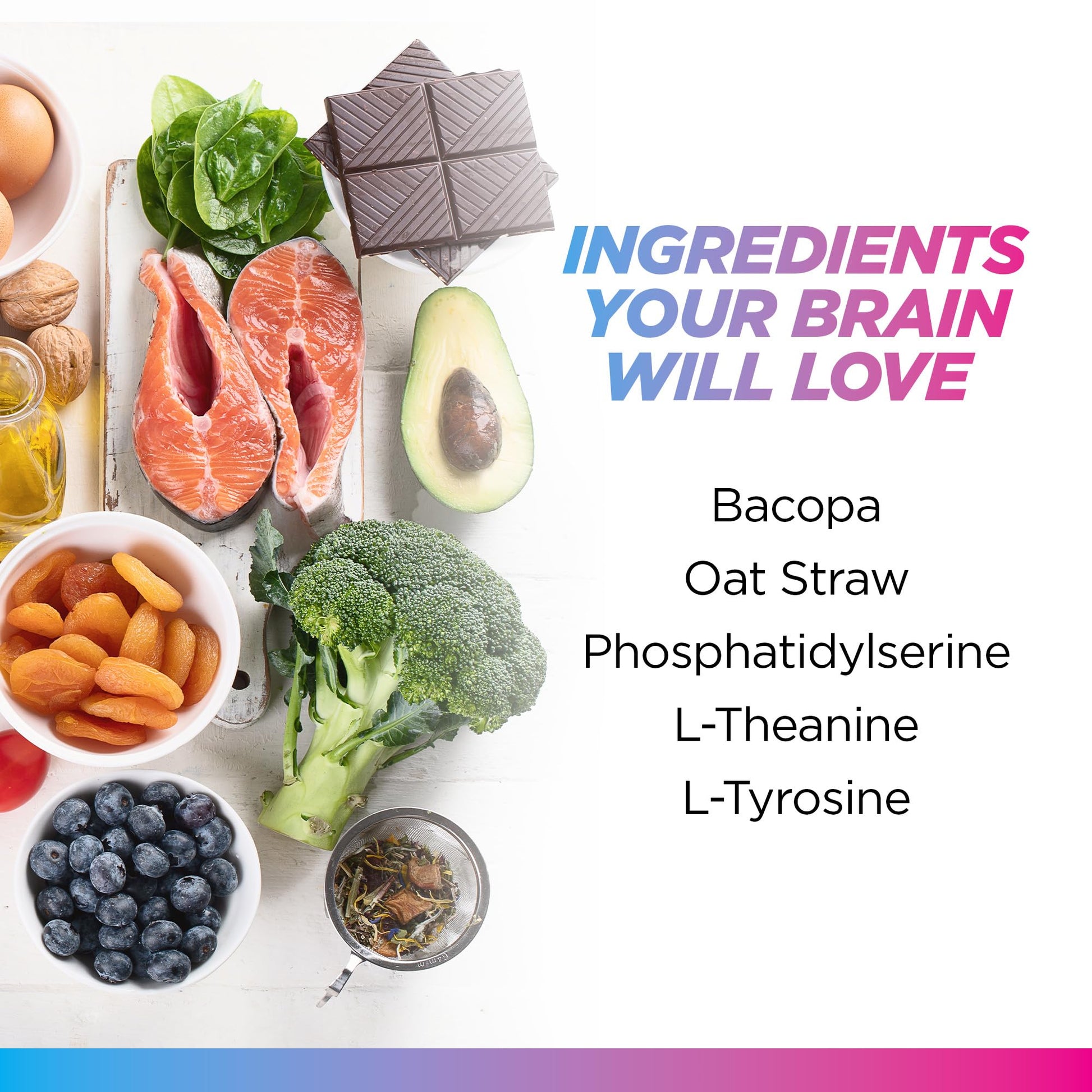 Livingood Daily Brain Supplements for Memory & Focus, Nootropic Pills with Bacopa, L Theanine, L Tyrosine, Amino Acids & More, Cognitive Support for Men & Women, Vegan, Gluten Free, 60 Capsules Livingood Daily uk supplements