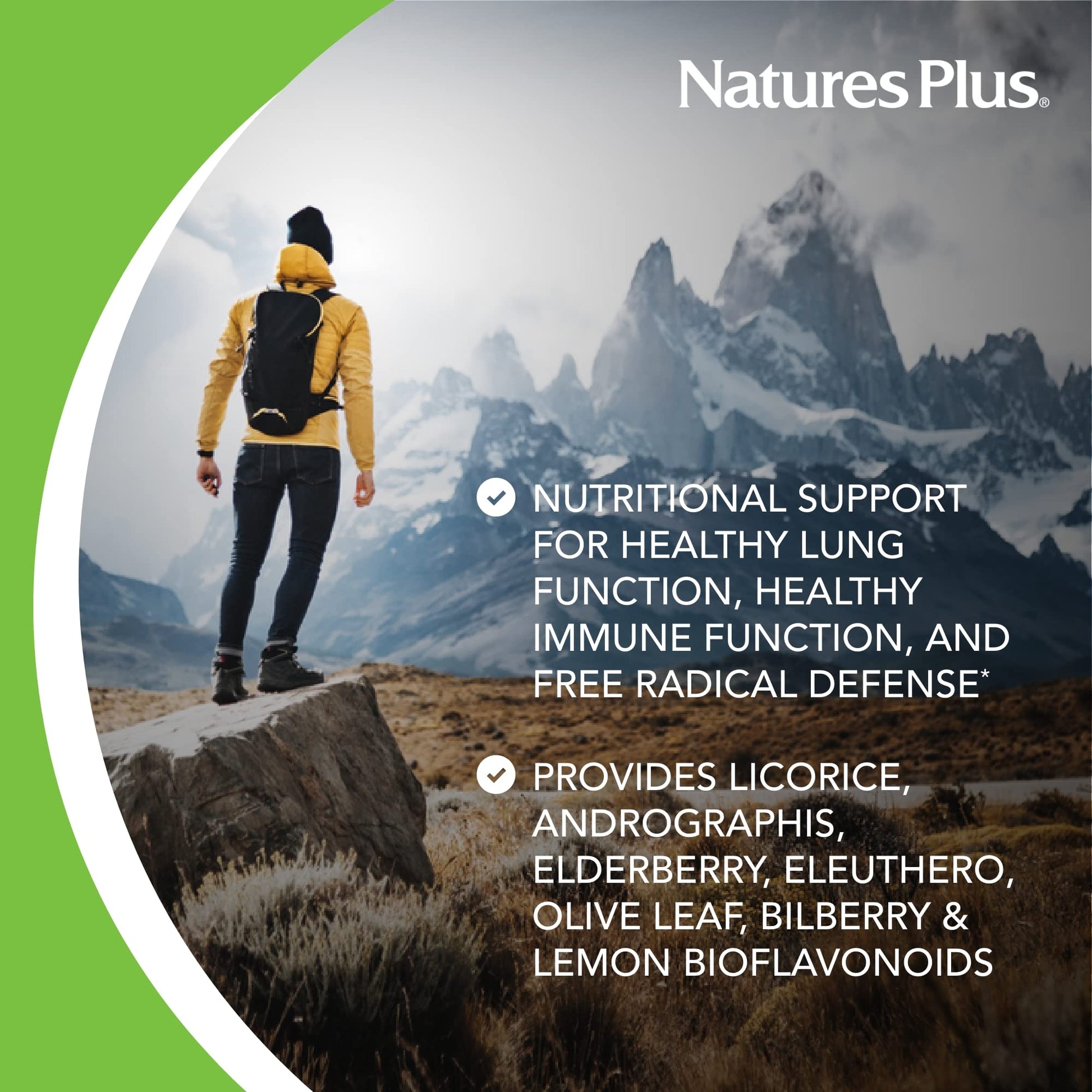 NaturesPlus AgeLoss Lung Support - 90 Capsules - Vegetarian, Gluten Free - 30 Servings NaturesPlus uk supplements