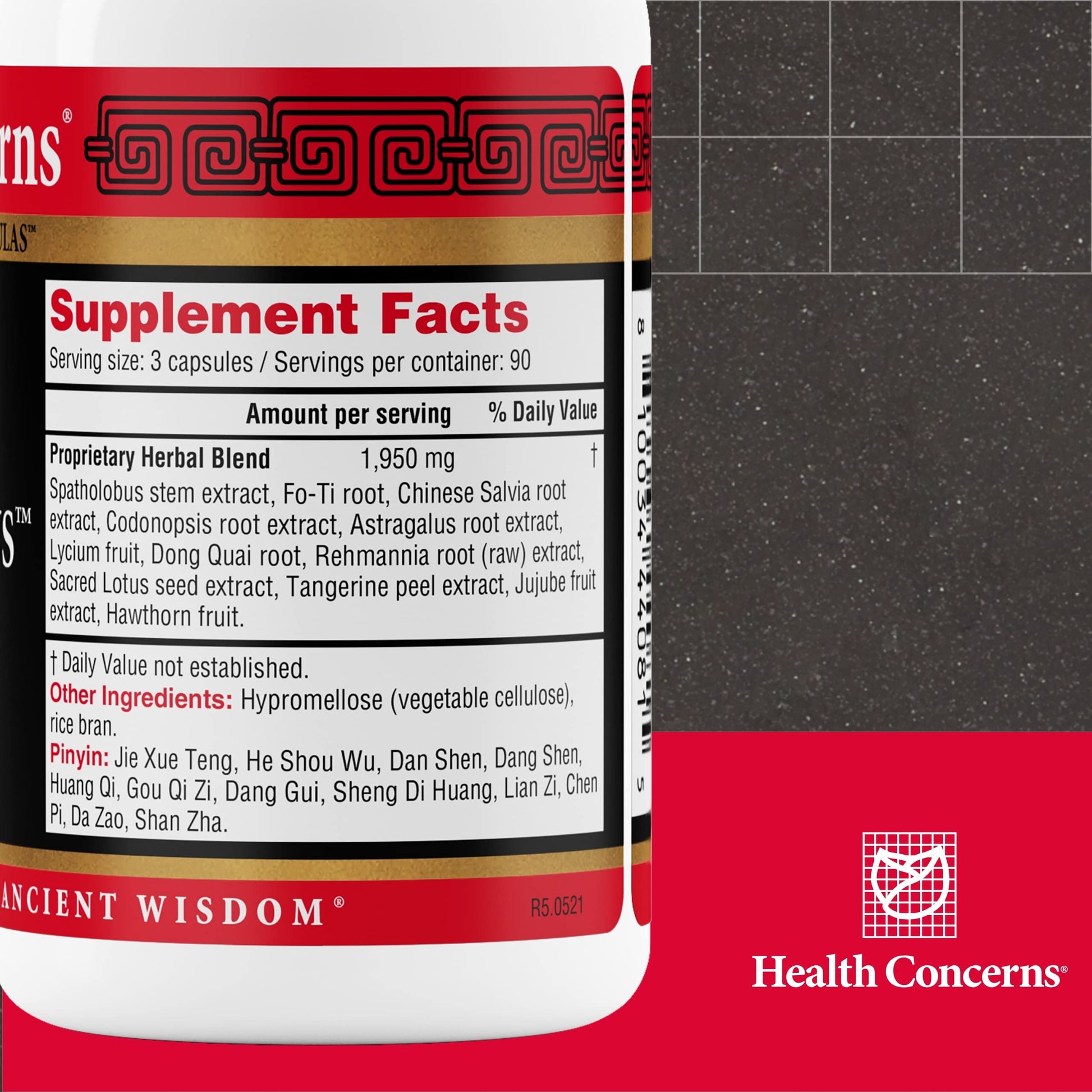 Health Concerns Marrow Plus – Bone Marrow & Blood Generation Herbal Supplement – Chinese Herbal Formula for Anemia, & Circulation Support – Astragus, Salvia, & Tangerine Extracts – 270 Capsules Health Concerns uk supplements