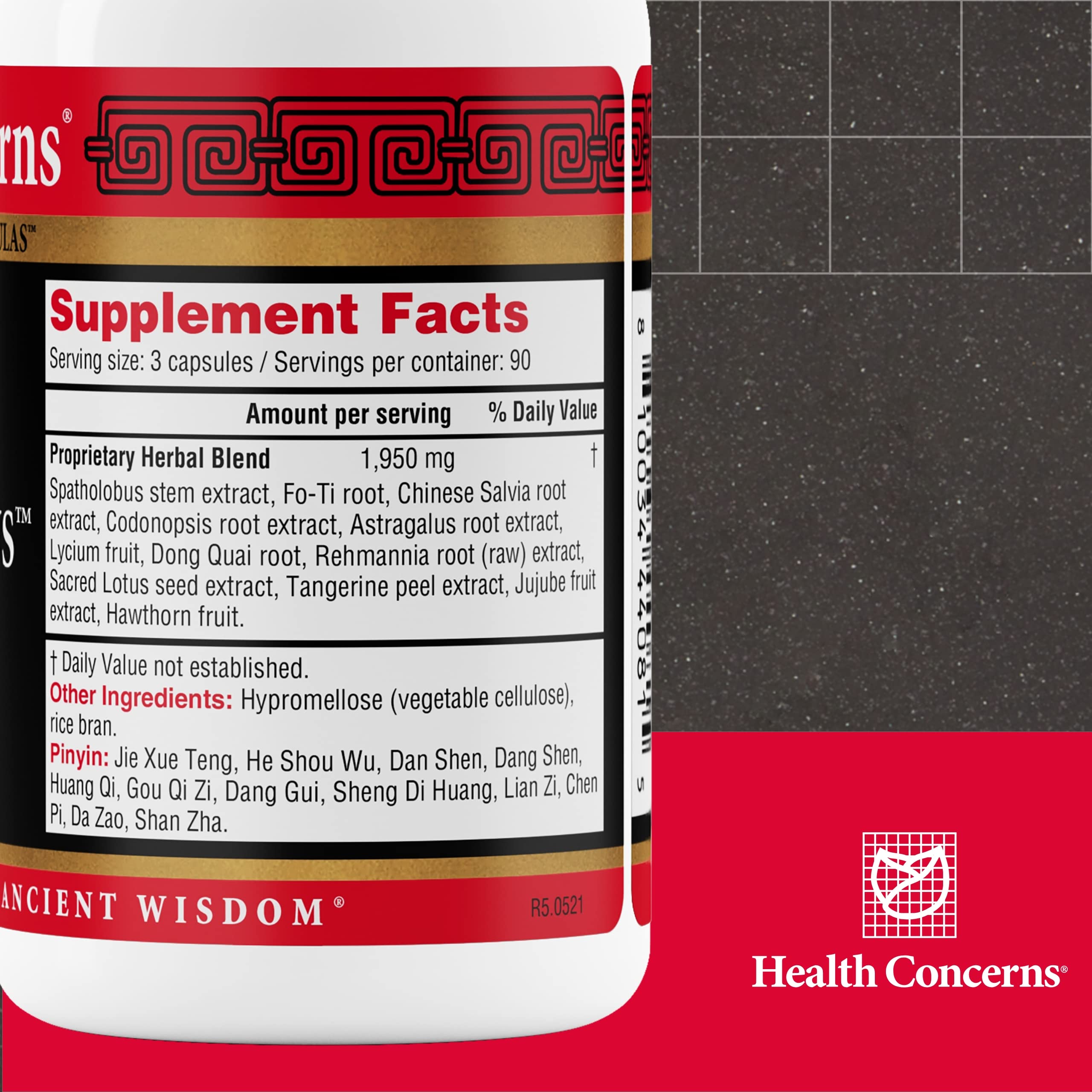 Health Concerns Marrow Plus – Bone Marrow & Blood Generation Herbal Supplement – Chinese Herbal Formula for Anemia, & Circulation Support – Astragus, Salvia, & Tangerine Extracts – 270 Capsules Health Concerns uk supplements