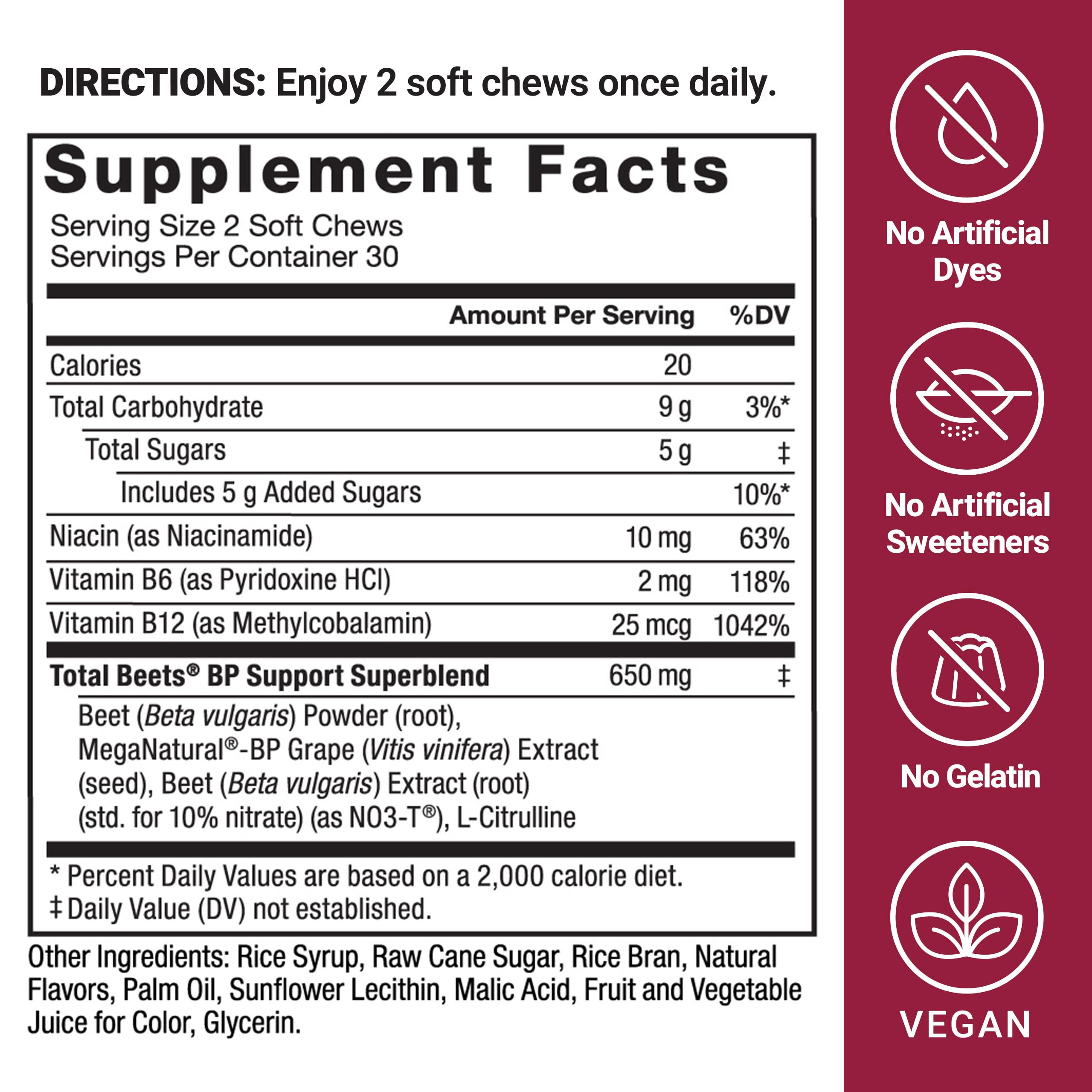 FORCE FACTOR Total Beets Blood Pressure Support Supplement, Beets Supplements Force Factor uk supplements