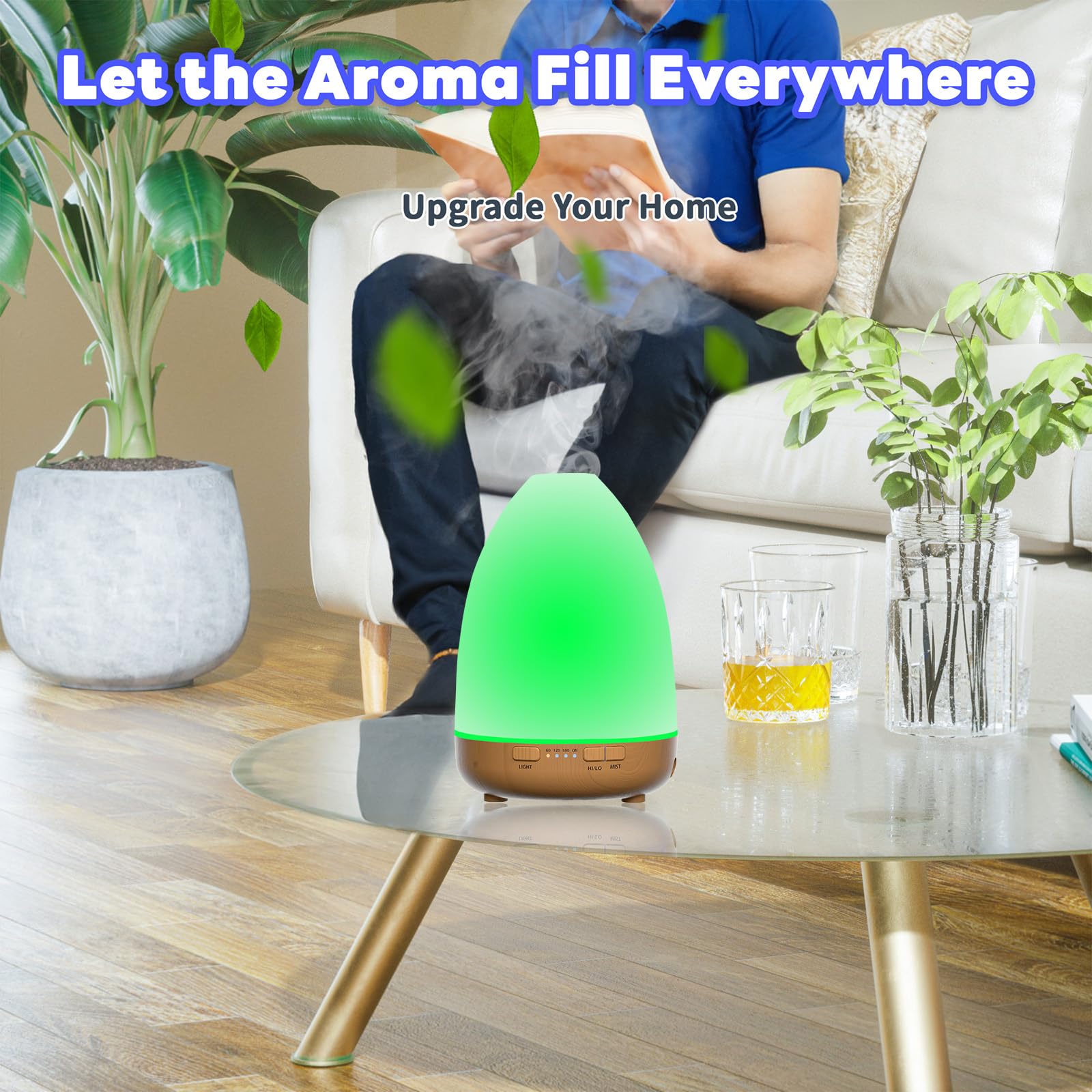 200ml Essential Oil Diffuser, Aromatherapy Diffuser,Enhanced Essential Oil Diffuser, Cool Mist Humidifier Lovegerger uk supplements