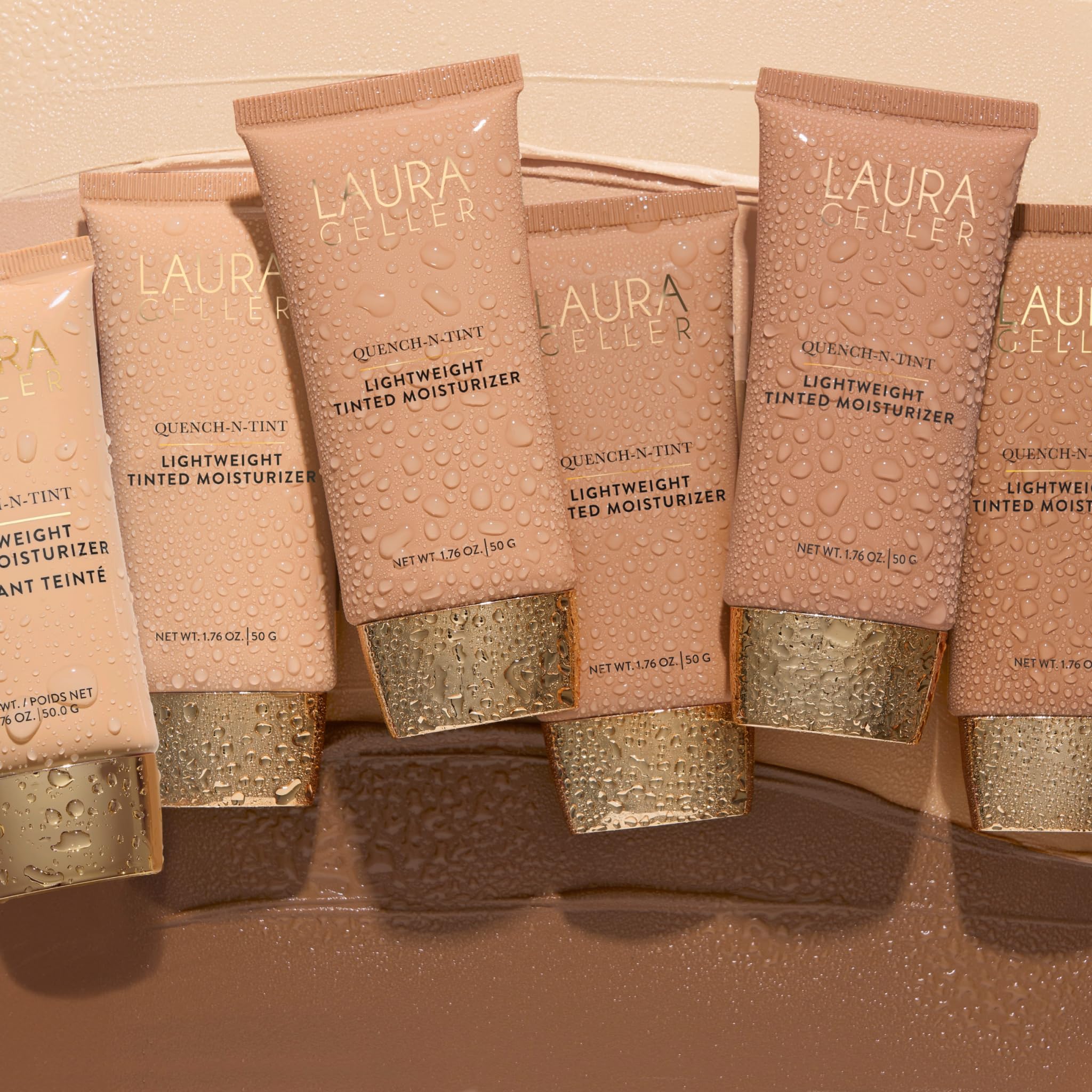 LAURA GELLER NEW YORK Quench-n-Tint Tinted Moisturizer - Sheer to Light Buildable Coverage - Natural Glow Finish - Lightweight Formula with Hyaluronic Acid, 04 Medium LAURA GELLER NEW YORK uk supplements