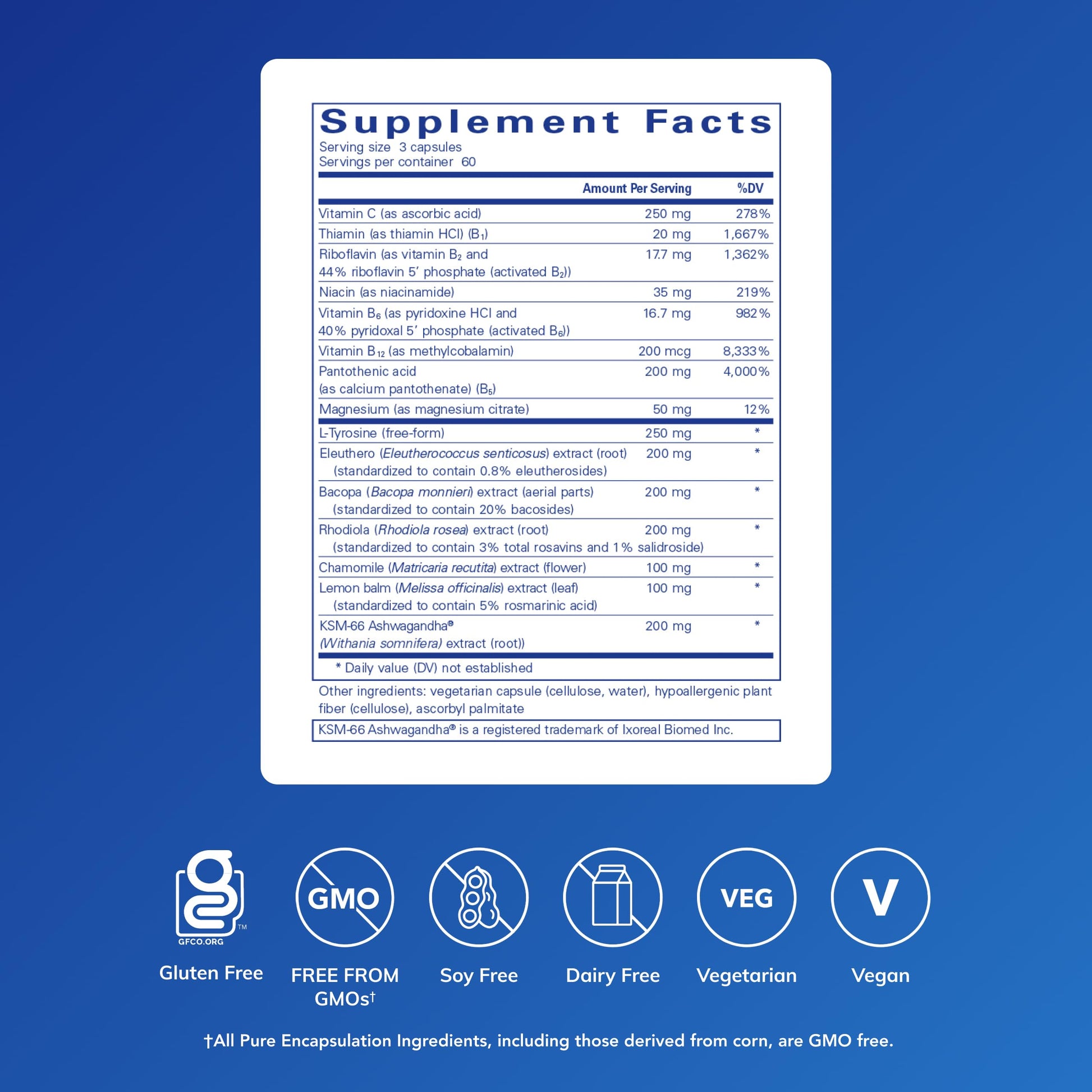 Pure Encapsulations Daily Stress Formula | Promotes Relaxation and Moderates the Effects of Occasional Stress*| 180 Capsules Pure Encapsulations uk supplements