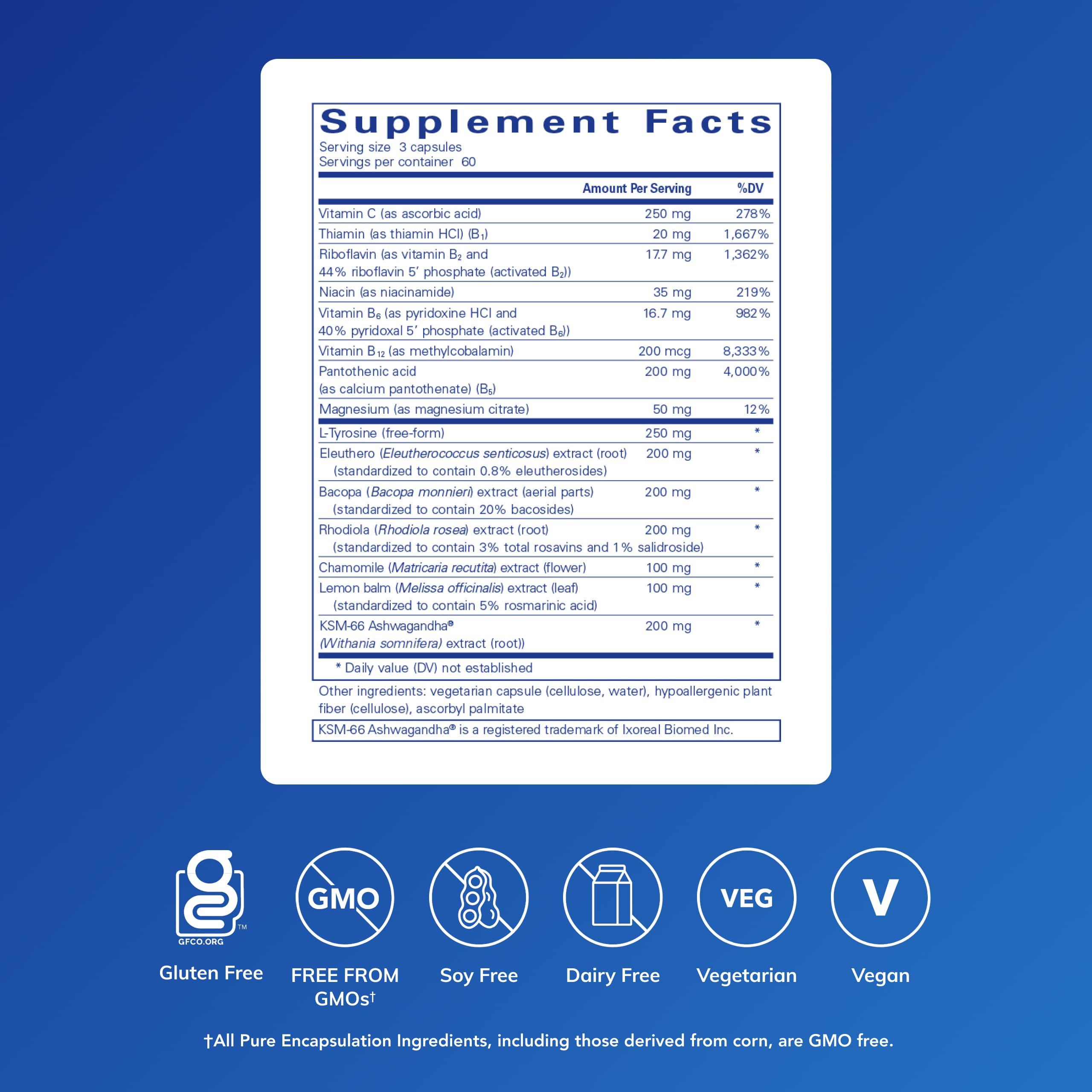 Pure Encapsulations Daily Stress Formula | Promotes Relaxation and Moderates the Effects of Occasional Stress*| 180 Capsules Pure Encapsulations uk supplements