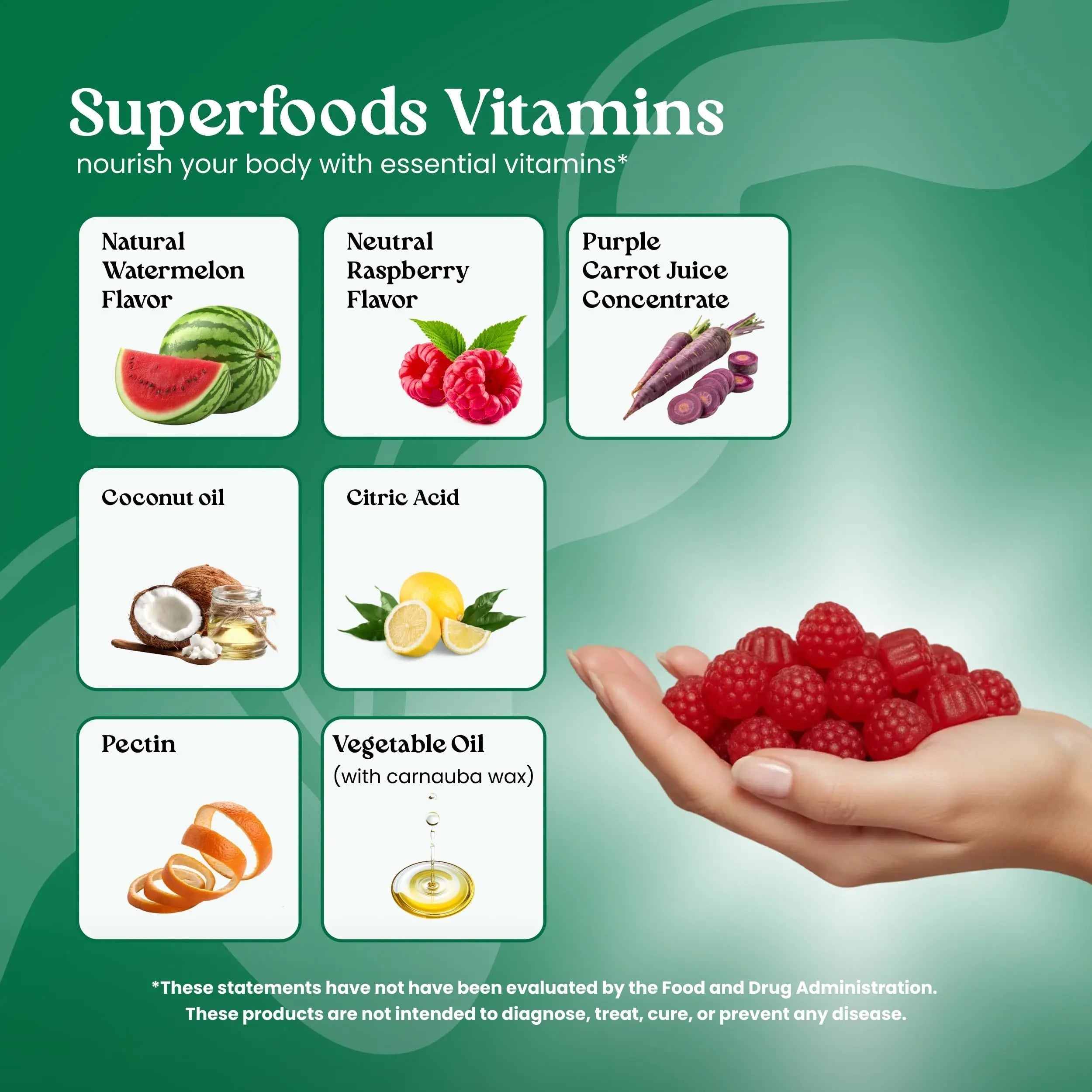 VITA GLOBE Superfood Gummy Vitamins – Immune Health & Antioxidant Support – Daily Wellness Gummies for Adults & Kids – Vegan VITA GLOBE uk supplements